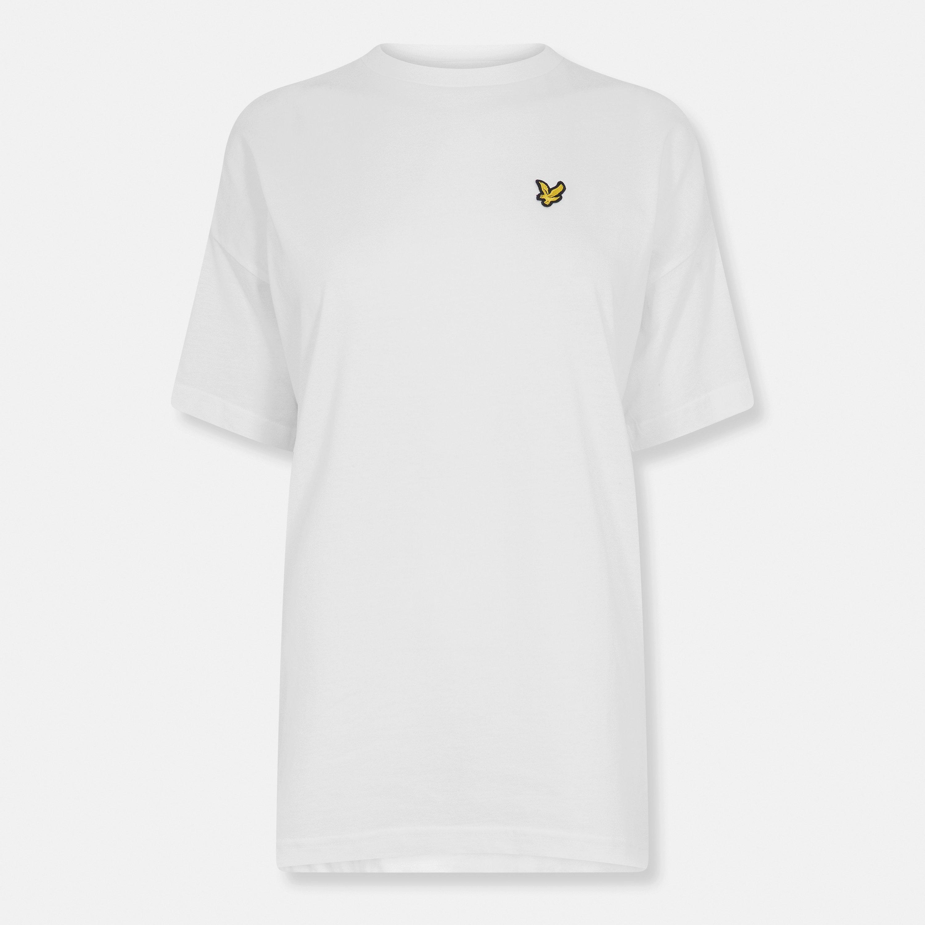 White - Lyle and Scott - Oversized Tee - 1