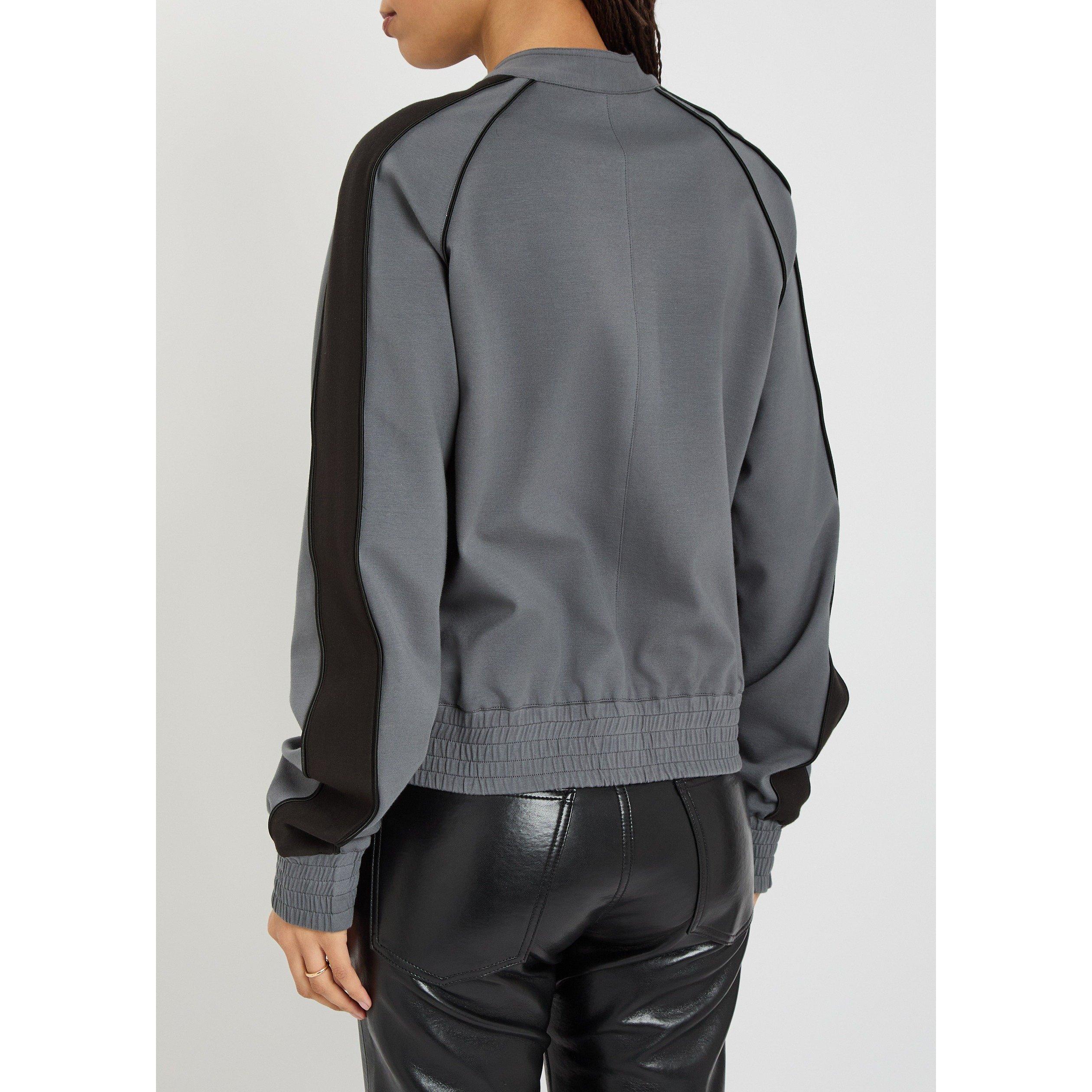 GREY - Aaron Esh - JERSEY VARSITY JACKET - 3