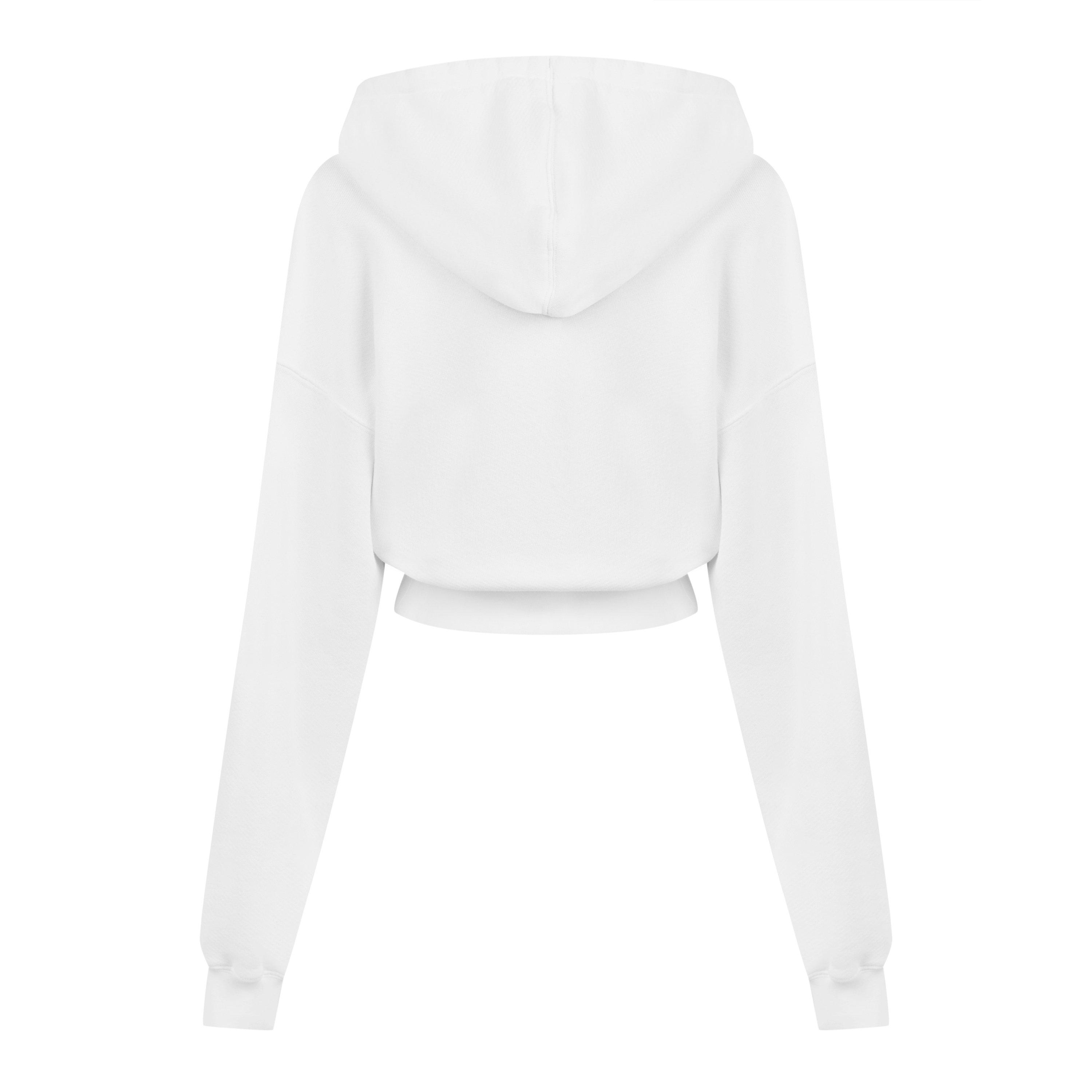 White - Off White - Women's Embroidered Script Hoodie - 2