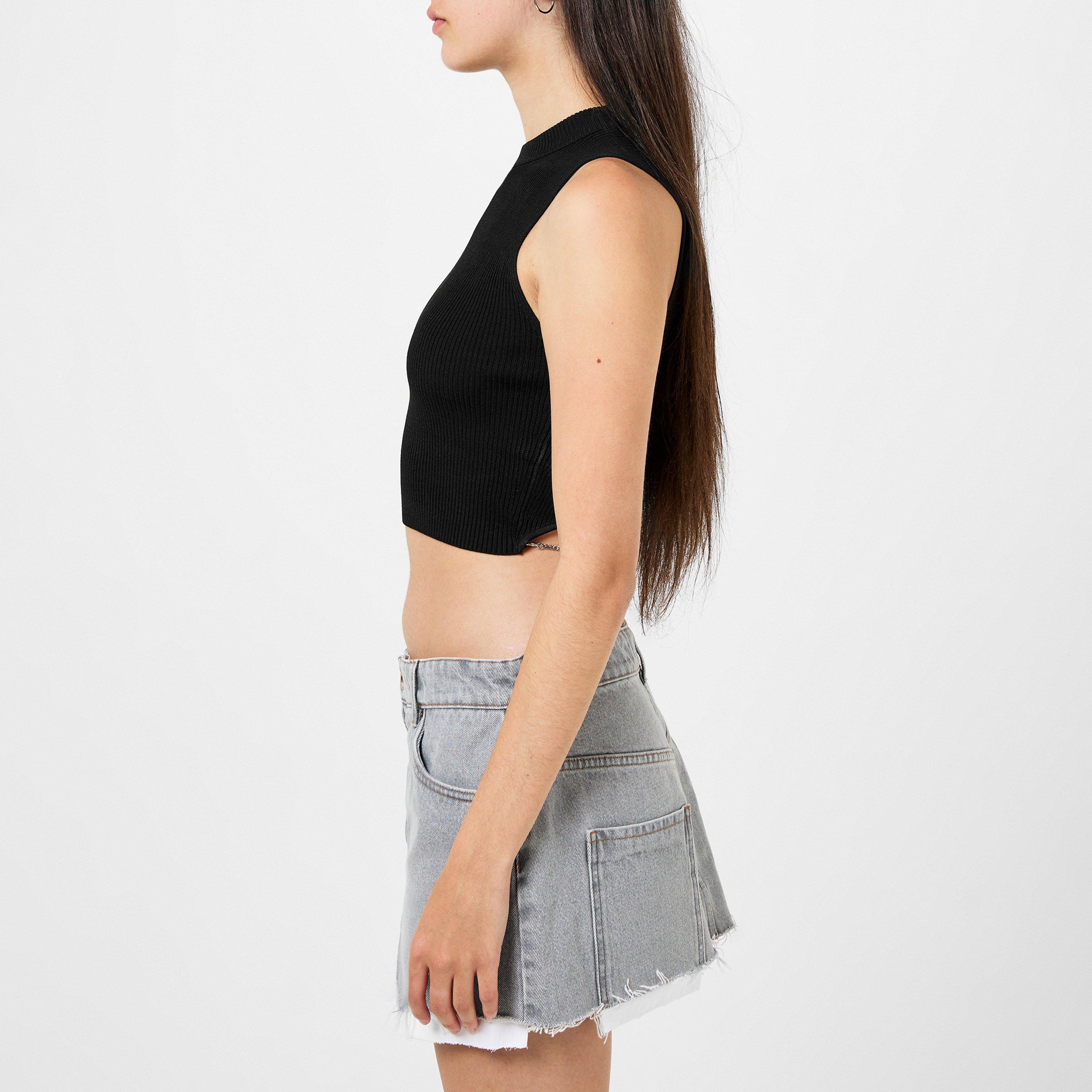 Black - Hugo - Women's Knitted T-Shirt - 5