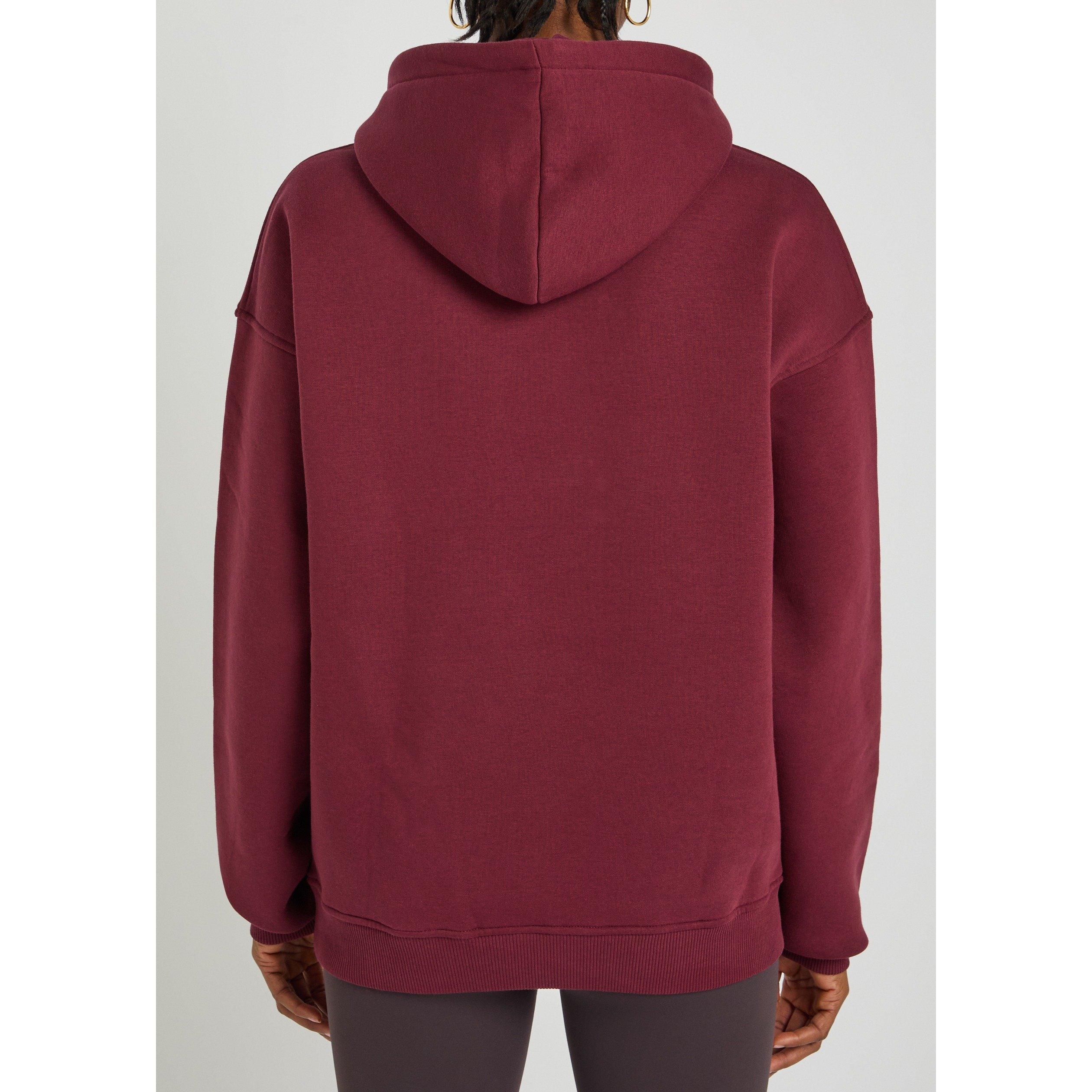 DARK RED - TALA - H TALA ACTIVE APP OVERS HOODIE - 3