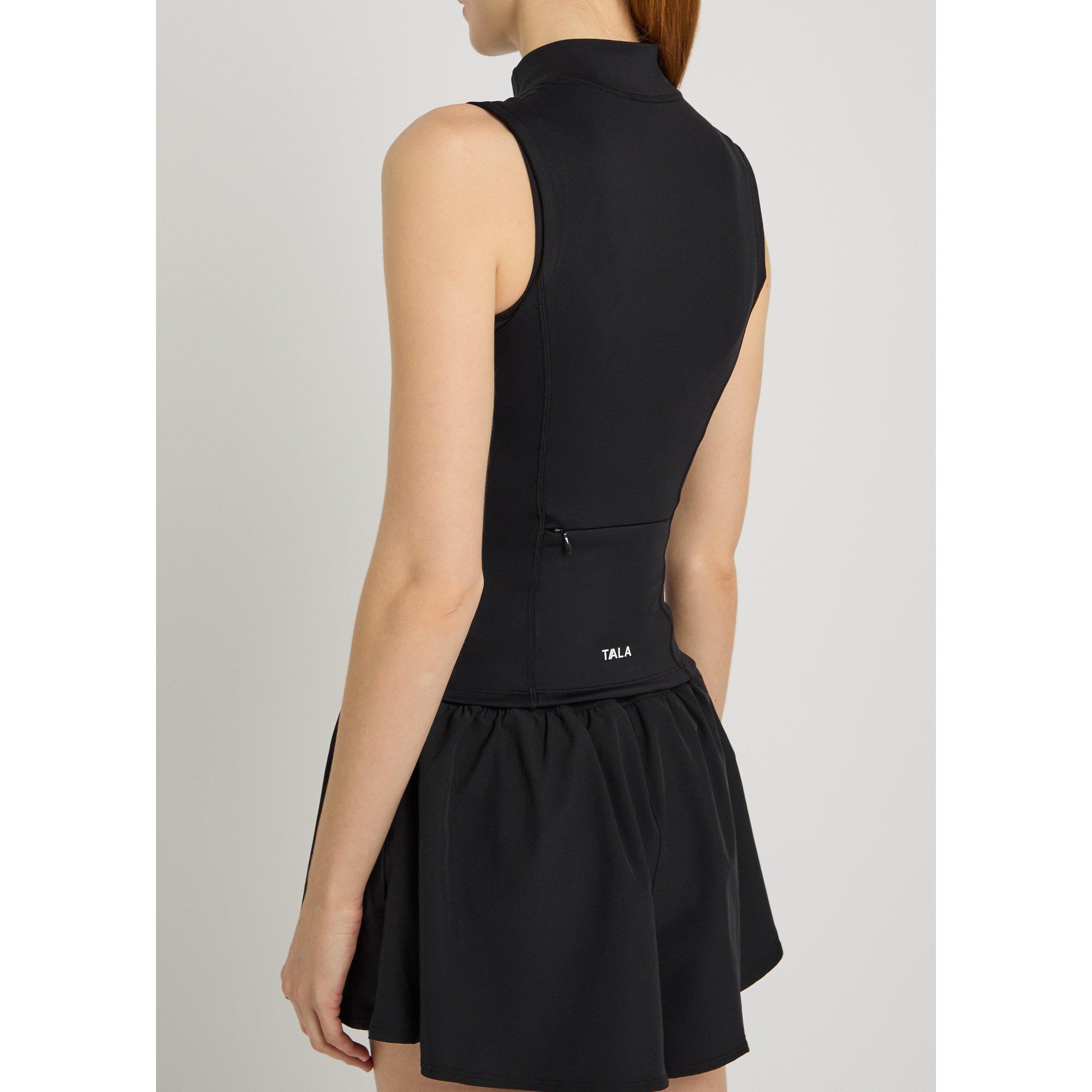 BLACK - TALA - J SKINLUXE SLEEVELESS ZIP JKT - 3