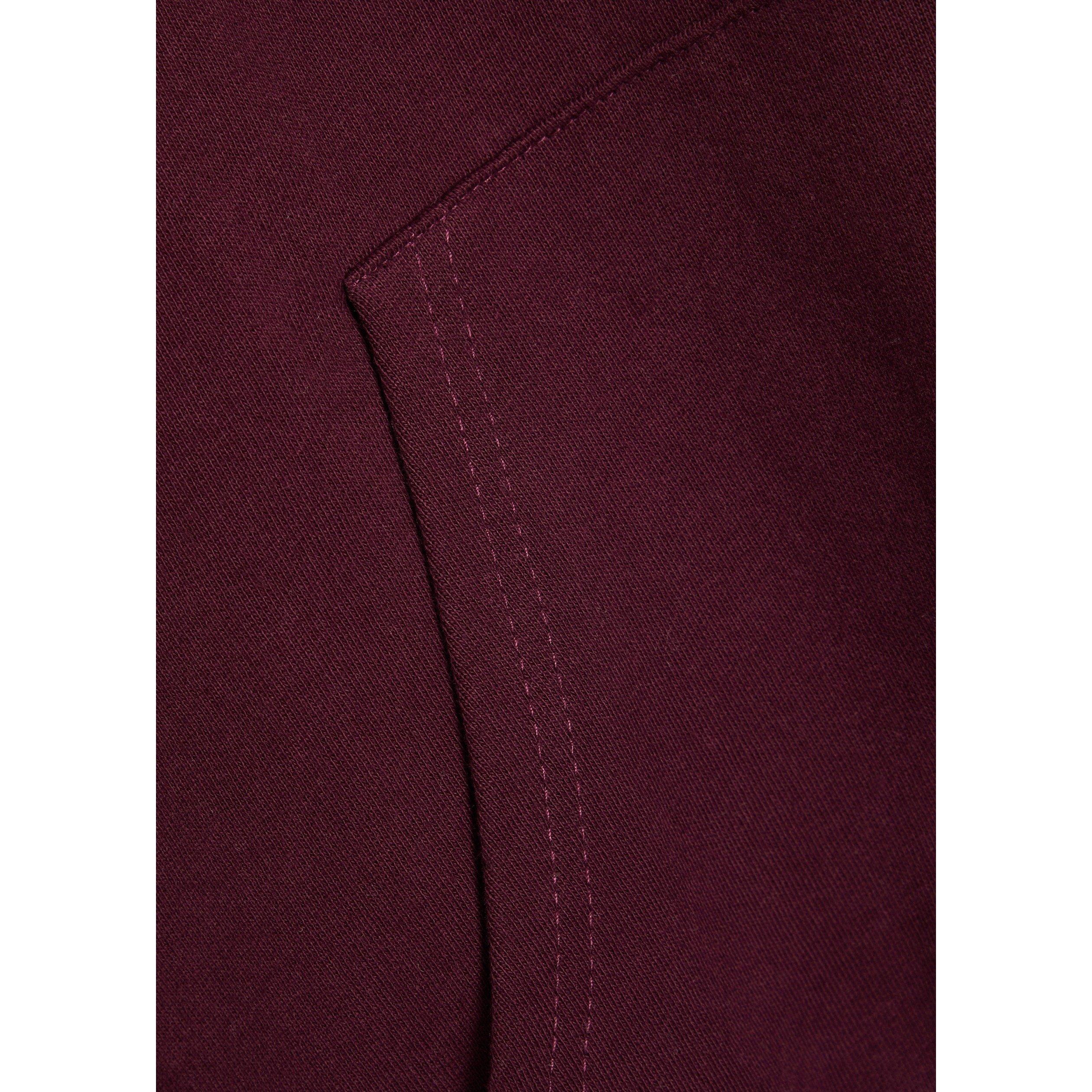 BURGUNDY - TALA - Women's Girlfriend Over the Head Cotton Oversized-Fit Hoodie - 4