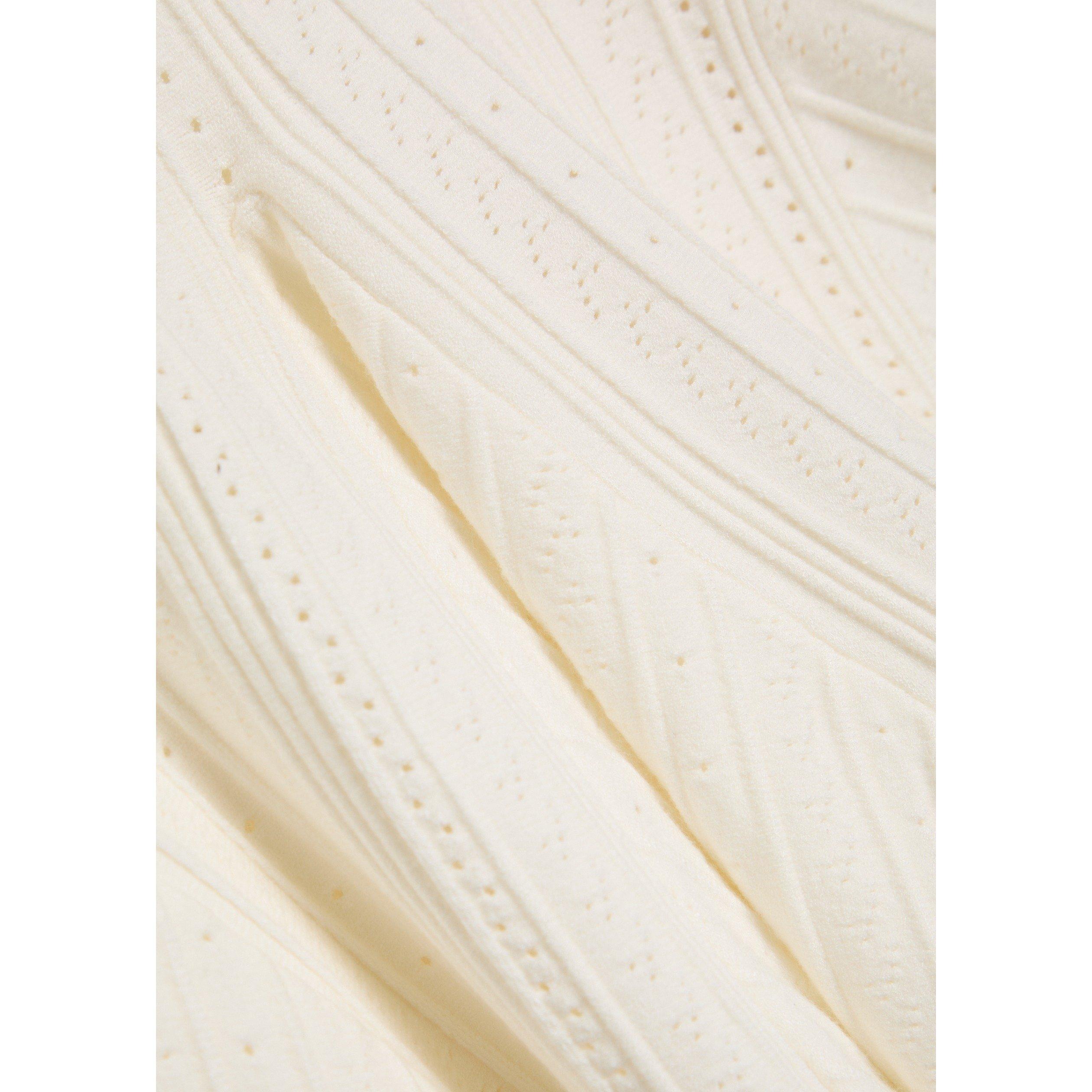 WHITE - LoveshackFancy - Women's Tabatha Viscose Knitted Dress - 4