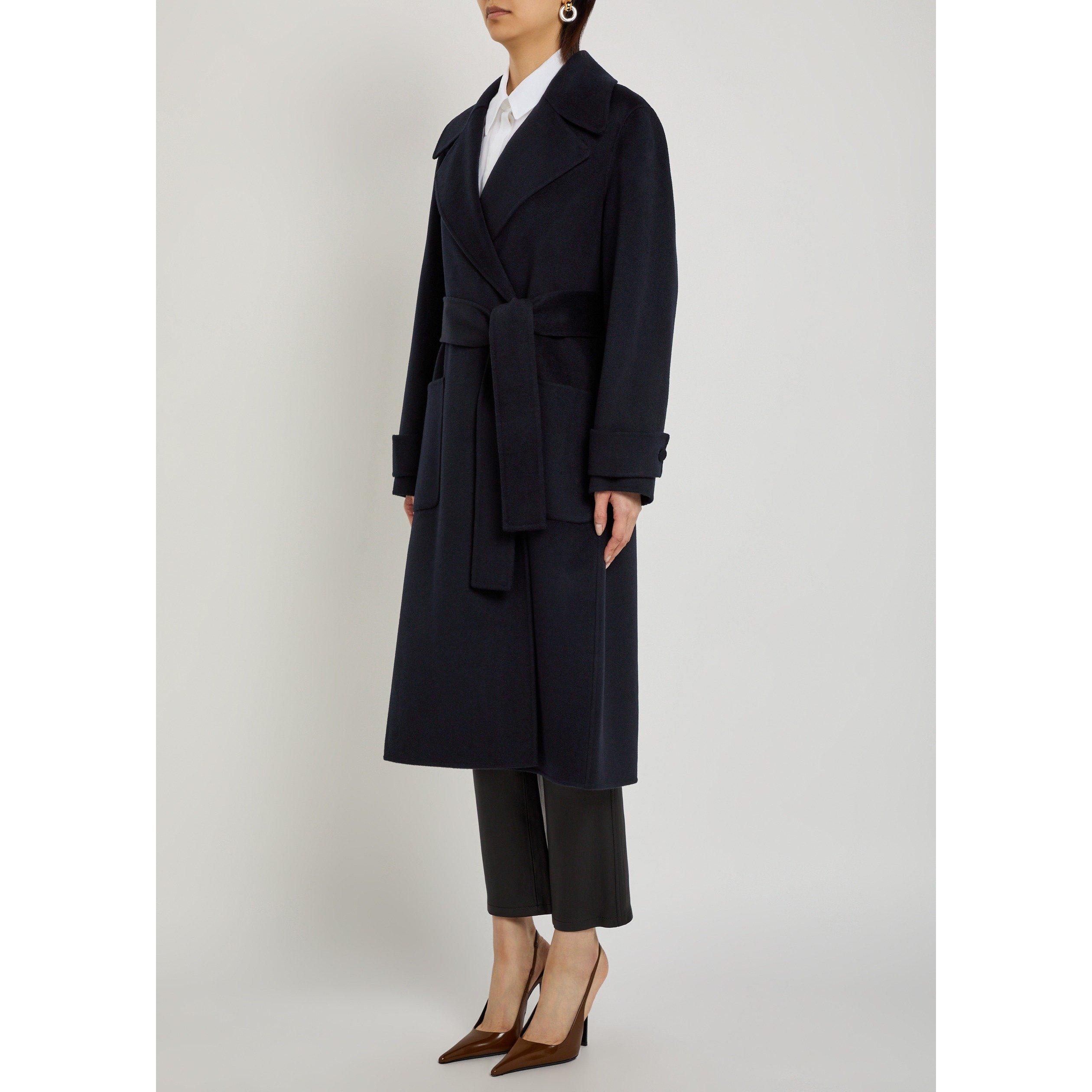 NAVY - Joseph - Women's Arlina Double-Breasted Wool Cashmere Overcoat - 2