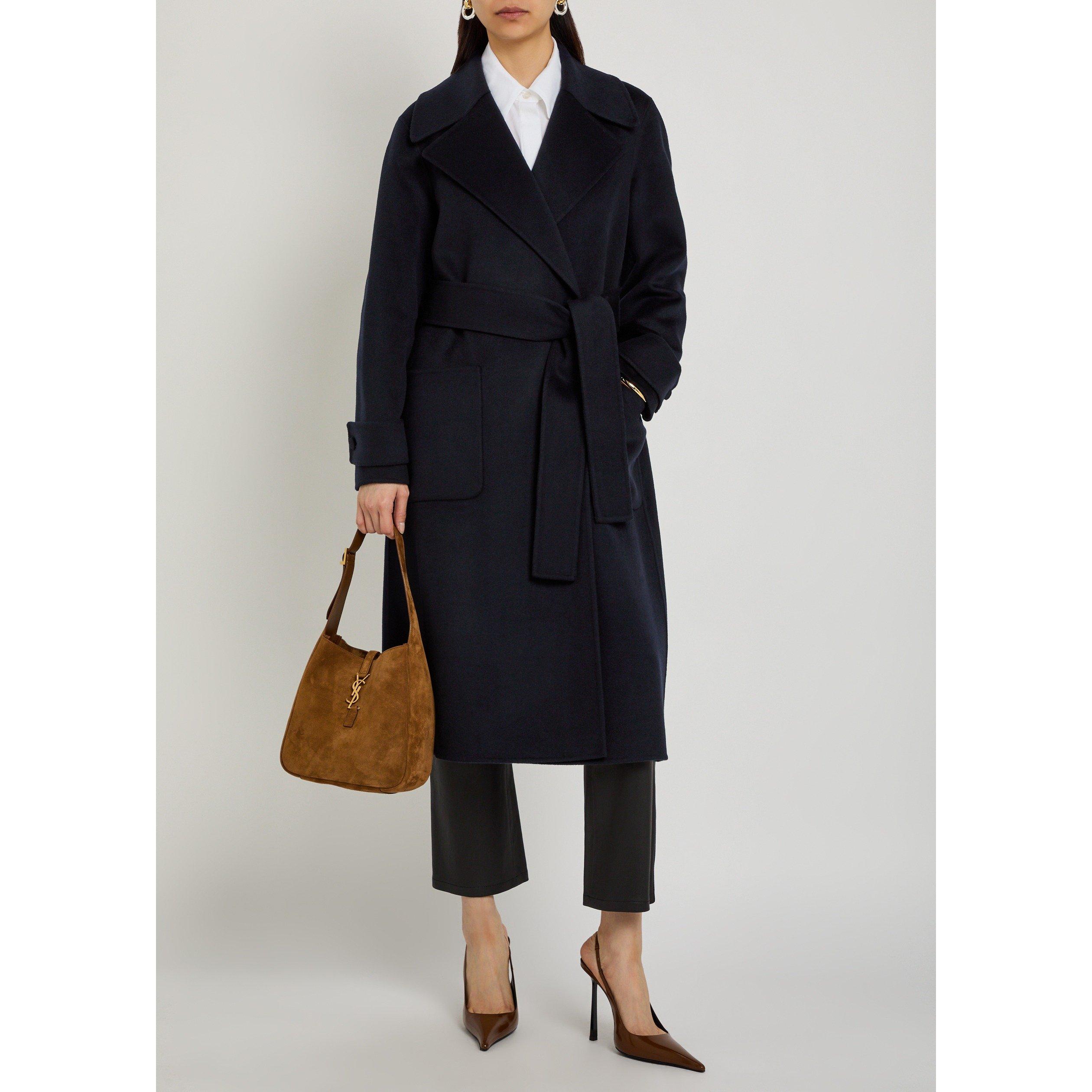 NAVY - Joseph - Women's Arlina Double-Breasted Wool Cashmere Overcoat - 5