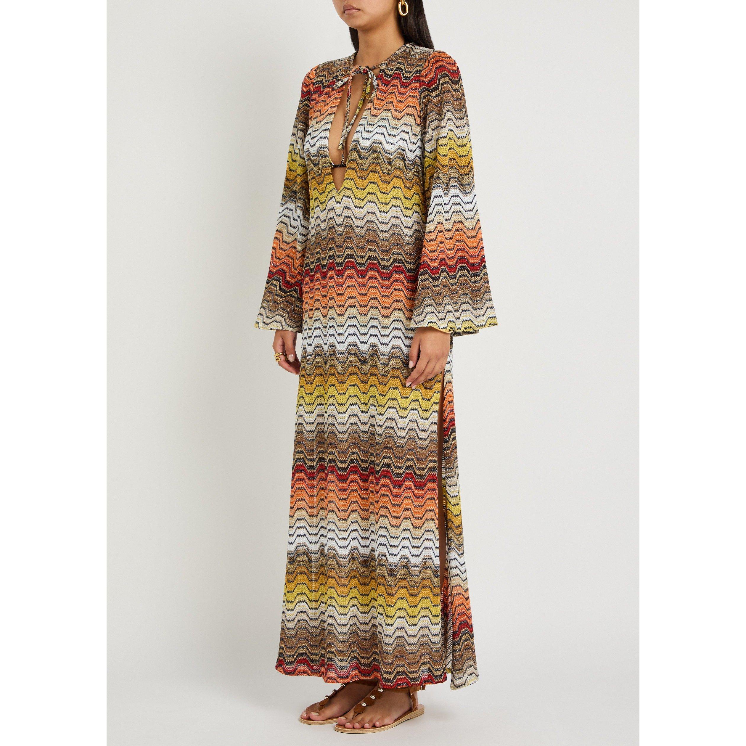 BLACK AND OTHER - Missoni - LD V-NECK COVERUP W LONG SLVS - 2