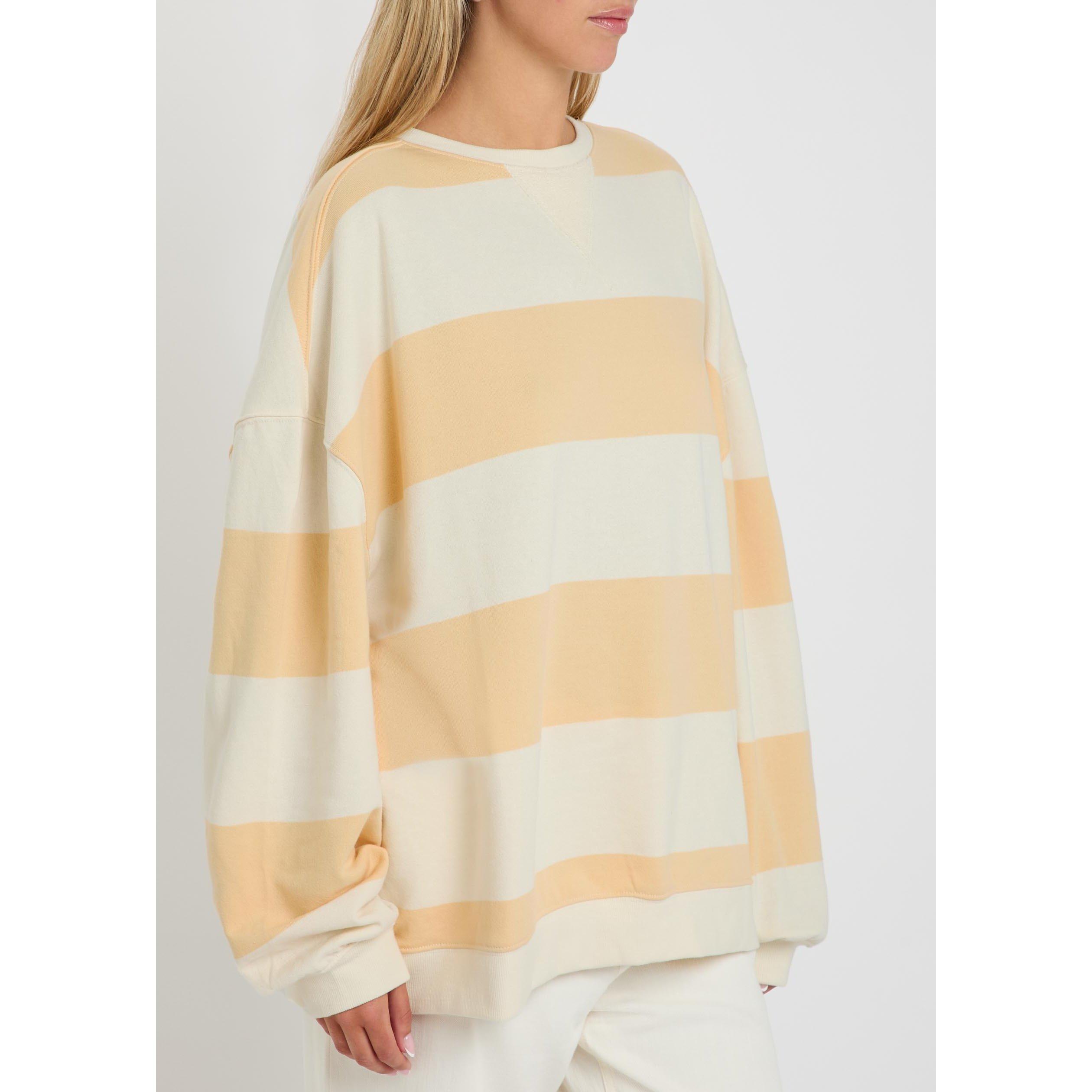 ORANGE - Free People - SS CLASSIC STRIPE CREW WIDE - 2