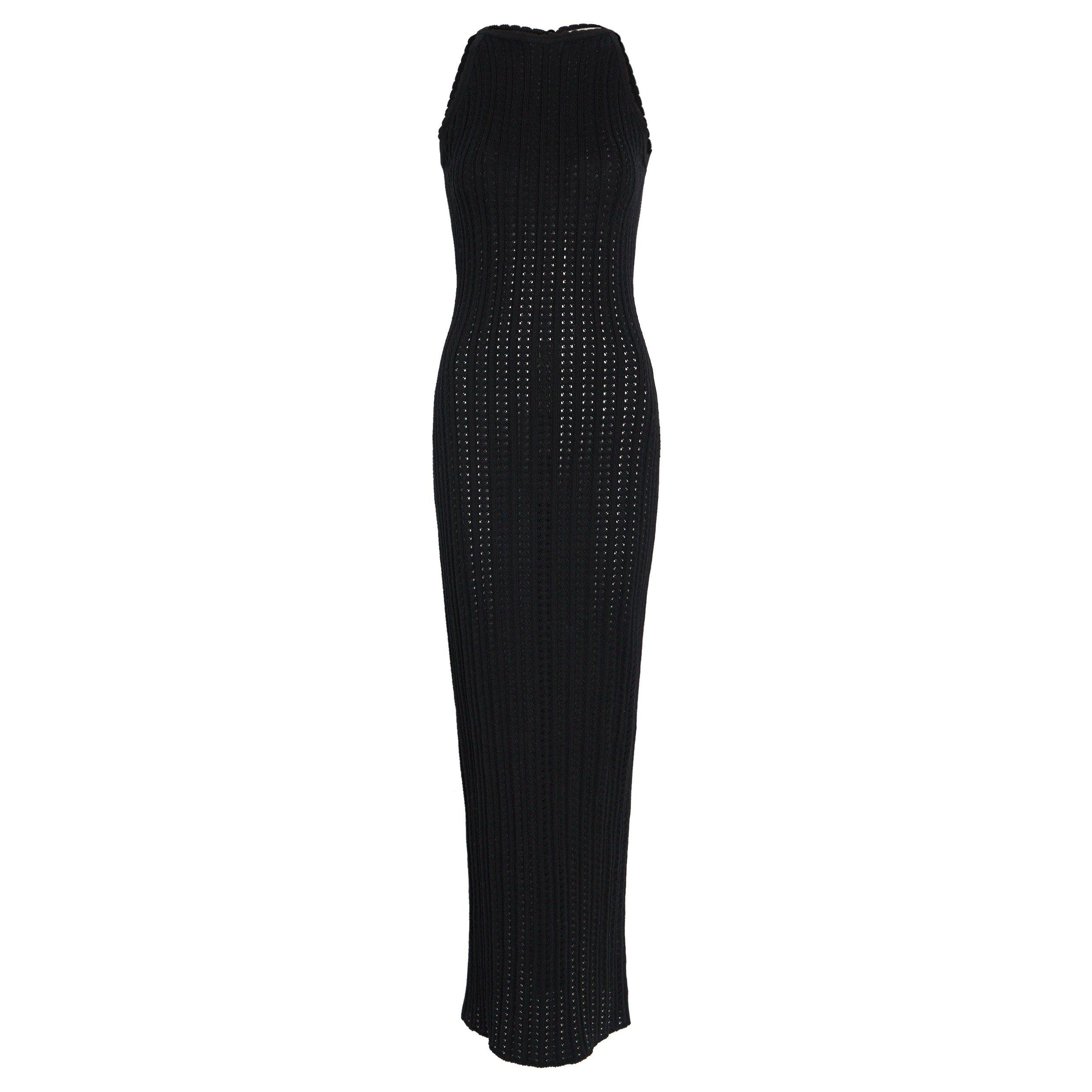 BLACK - Giuliva Heritage - THE LOLA DRESS COTTON KNIT