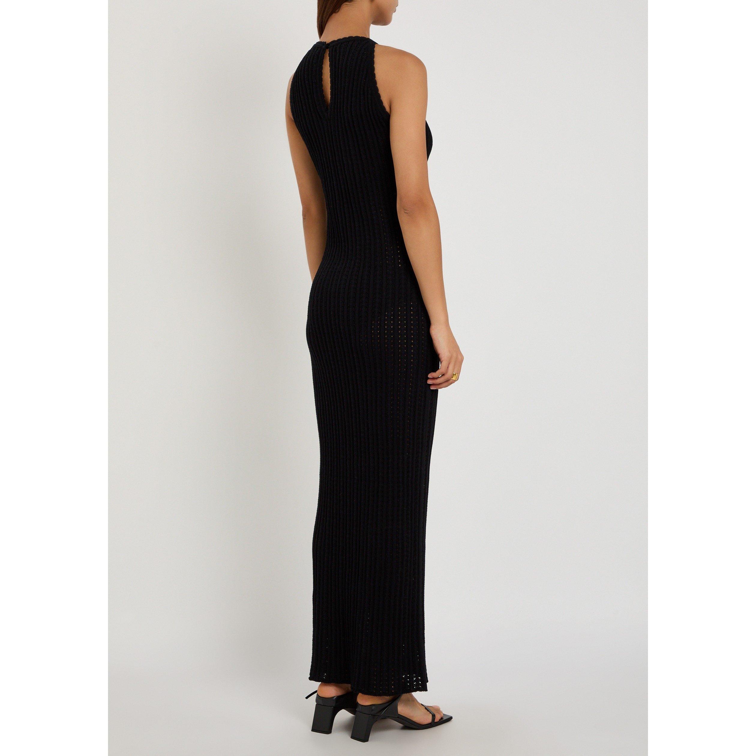 BLACK - Giuliva Heritage - THE LOLA DRESS COTTON KNIT - 3