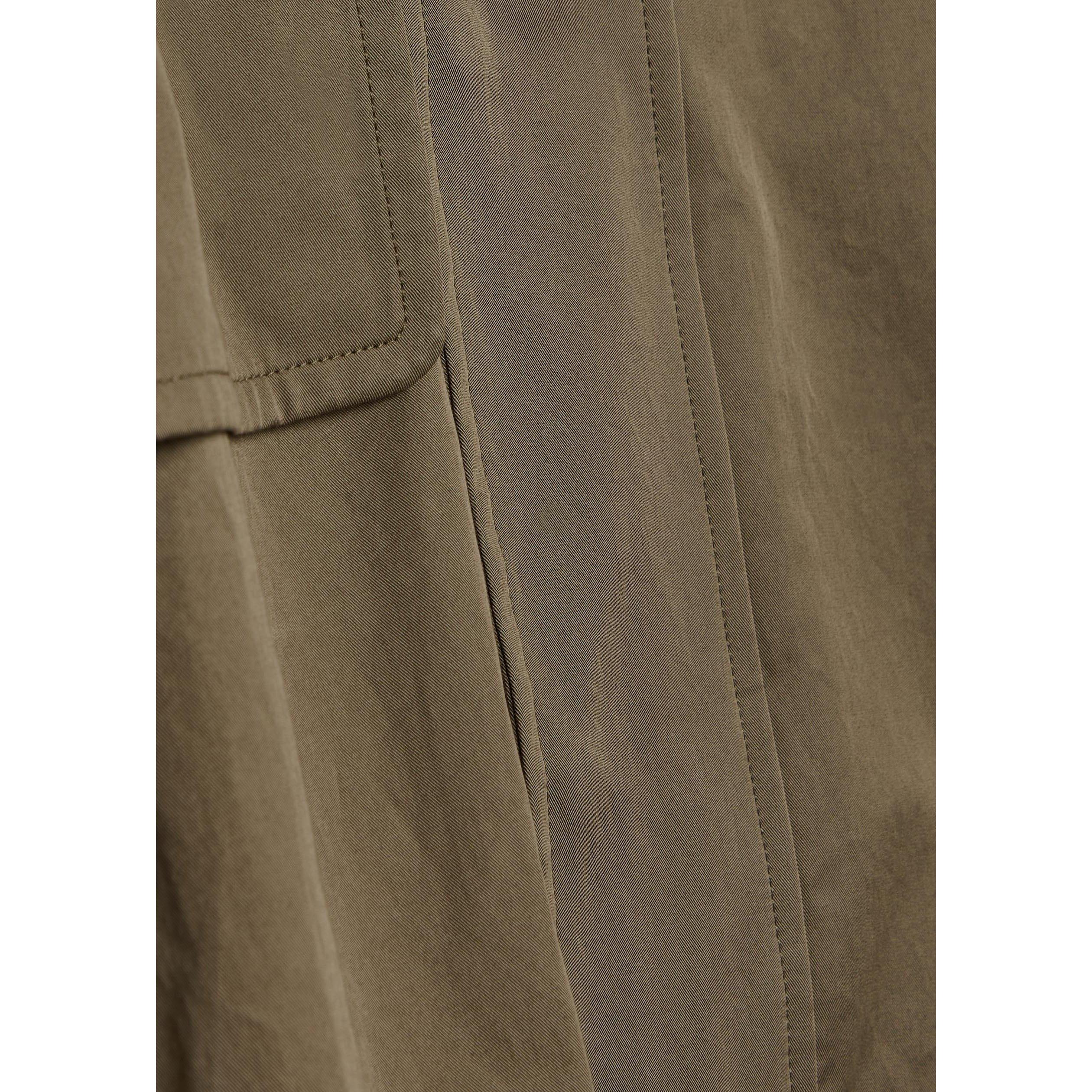 GREEN - Frame Denim - Women's Short Field Cotton Oversized-Fit Trench Coat - 4