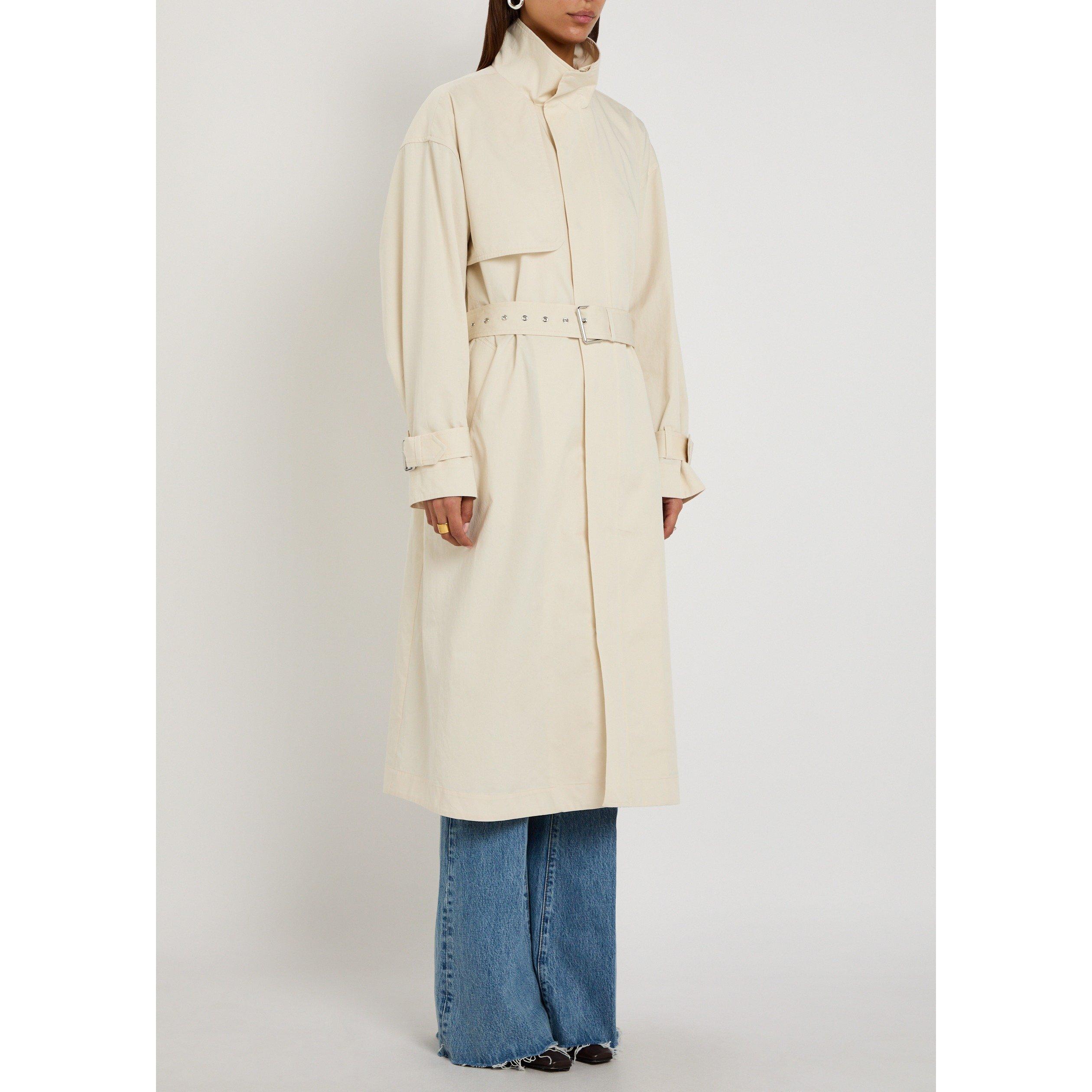 OFF WHITE - Frame Denim - Women's The Field Cotton Trench Coat - 2