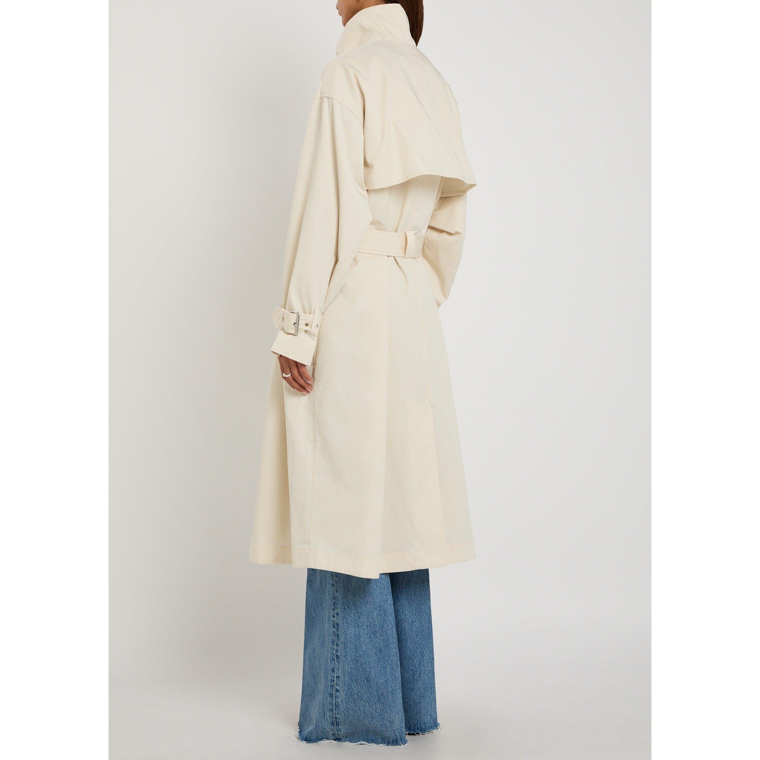 OFF WHITE - Frame Denim - Women's The Field Cotton Trench Coat - 3