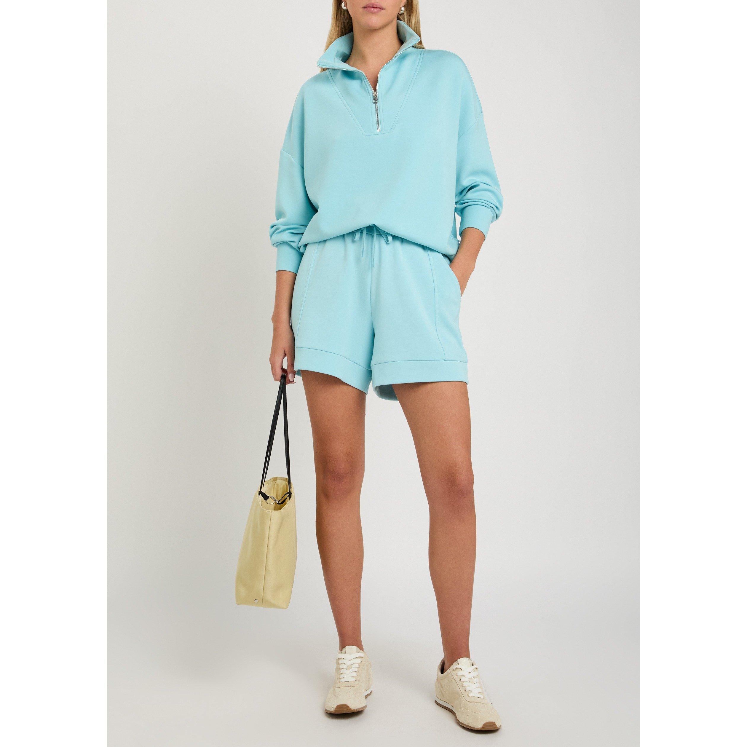 LIGHT BLUE - Varley - Women's Hawley Half-Zip Oversized-Fit Sweatshirt - 5