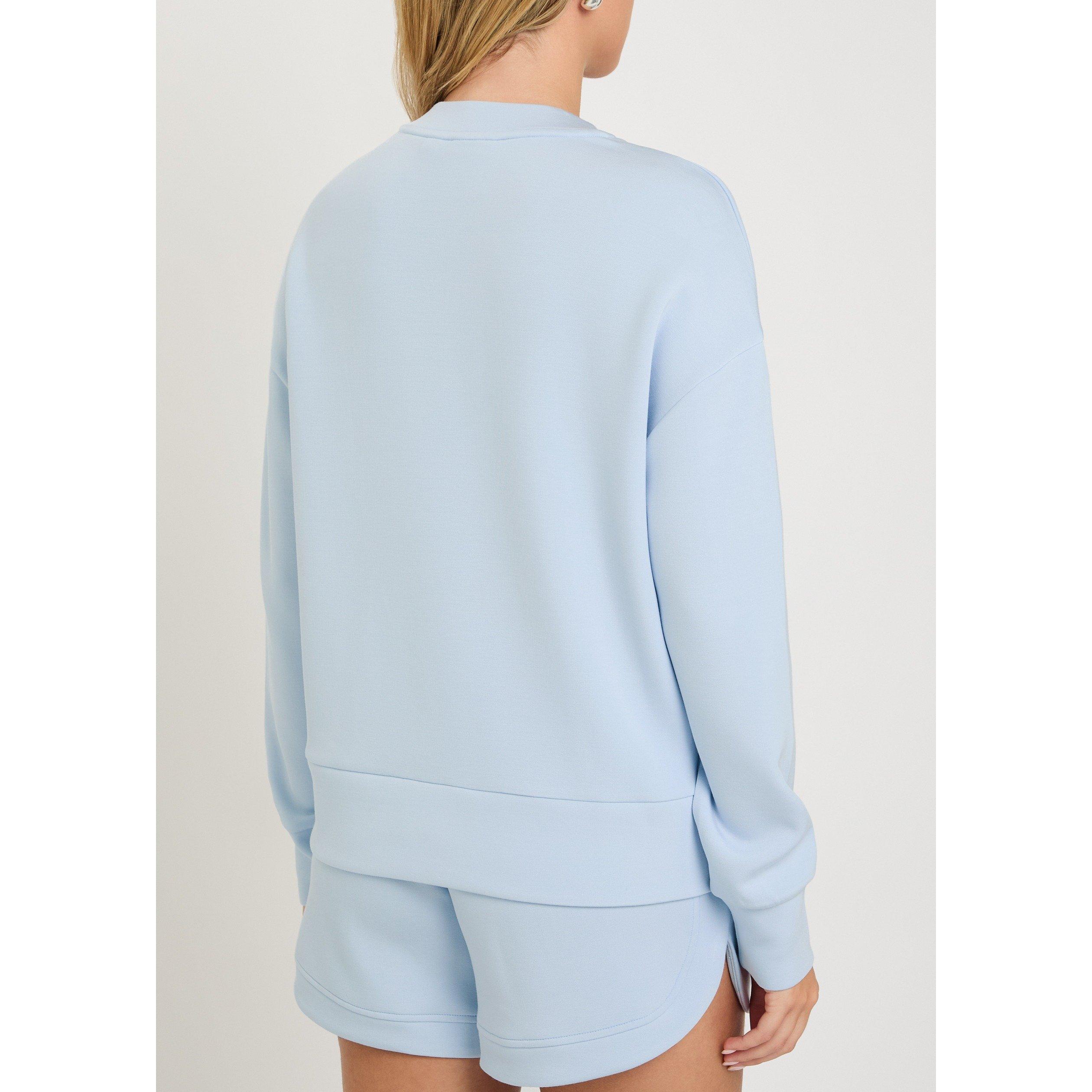 LIGHT BLUE - Varley - Women's Namesake Embroidered Crew-Neck Sweatshirt - 3