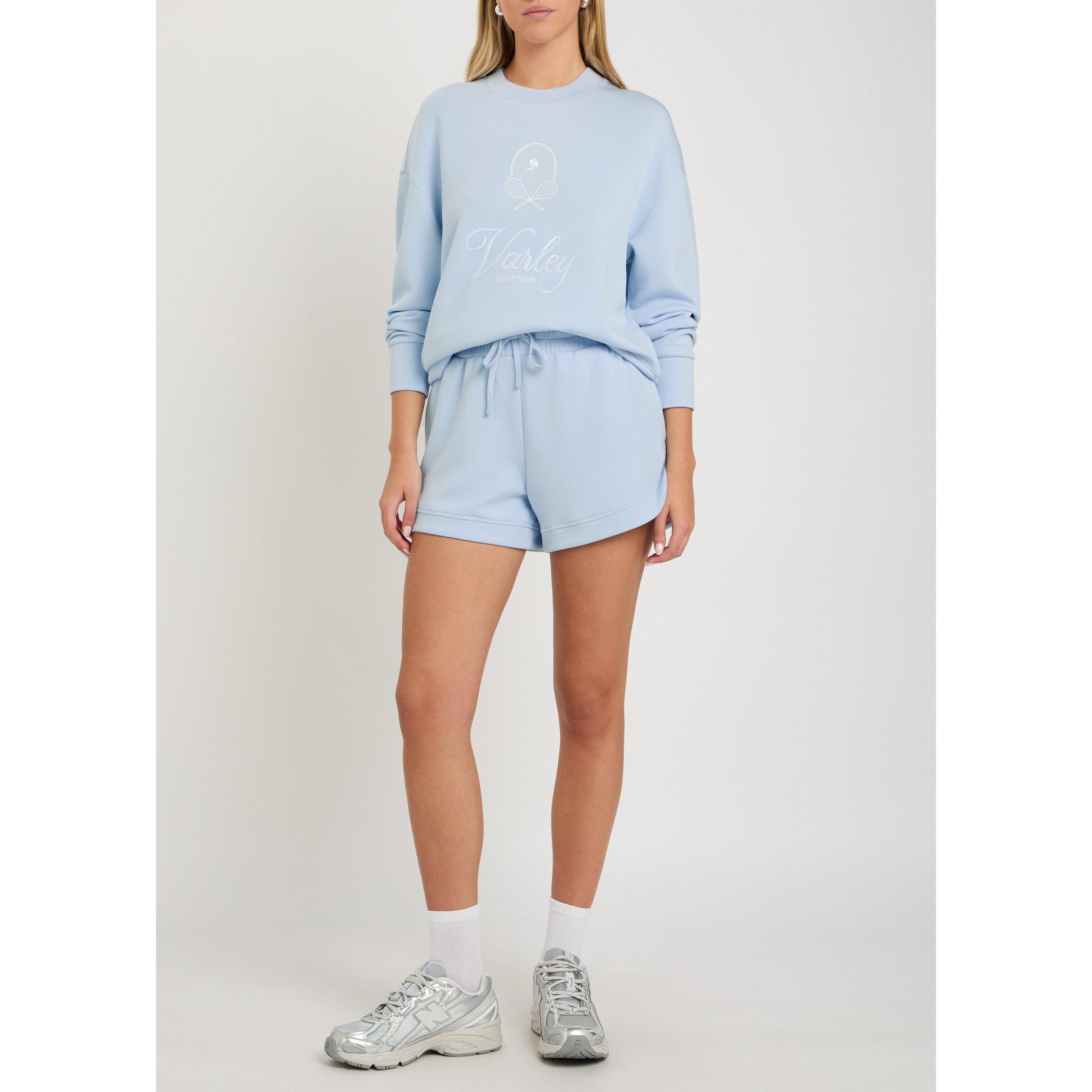 LIGHT BLUE - Varley - Women's Namesake Embroidered Crew-Neck Sweatshirt - 5