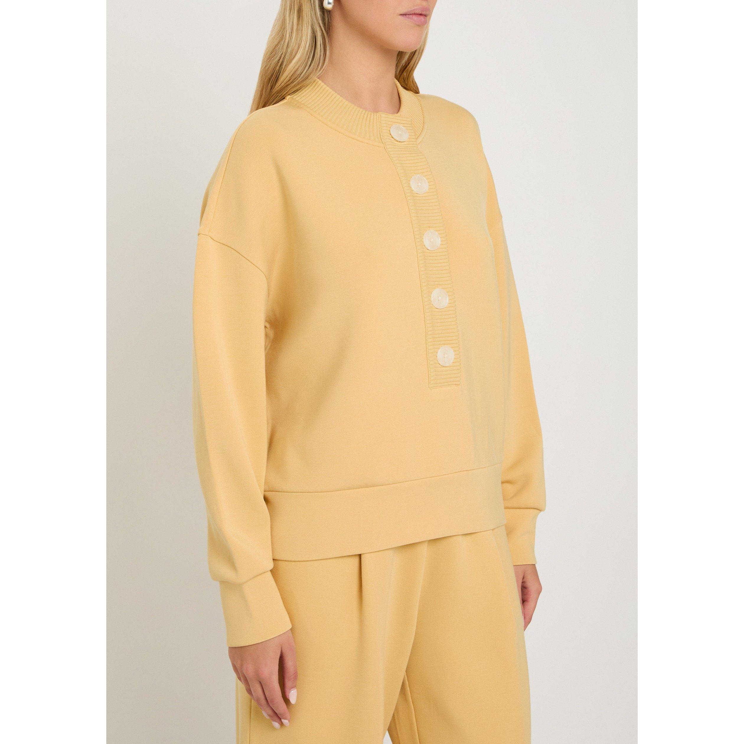 YELLOW - Varley - REENA BUTTON FRONT SWEAT - 2