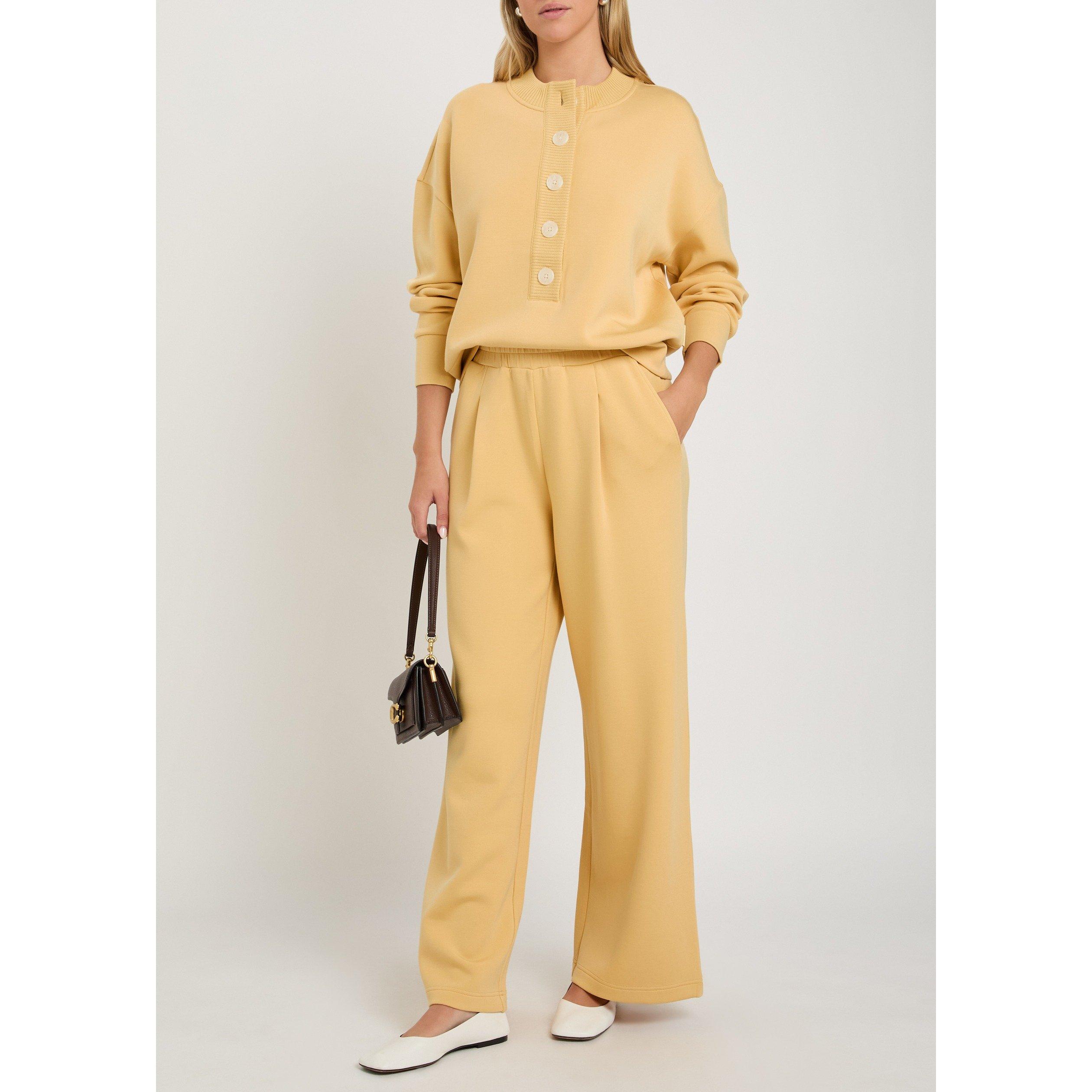 YELLOW - Varley - REENA BUTTON FRONT SWEAT - 5