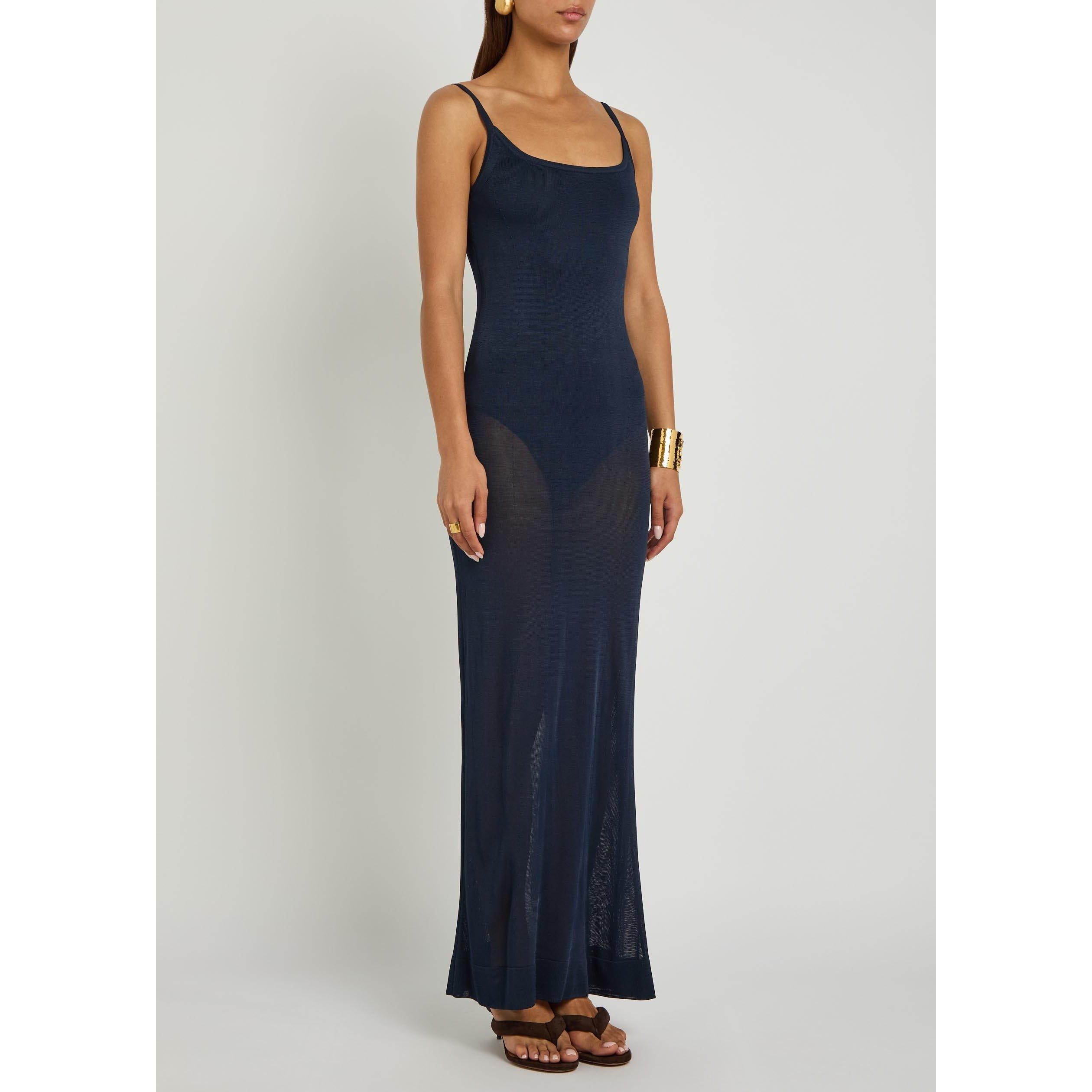 NAVY - Jacquemus - LA ROBE NODO MIDI - 2