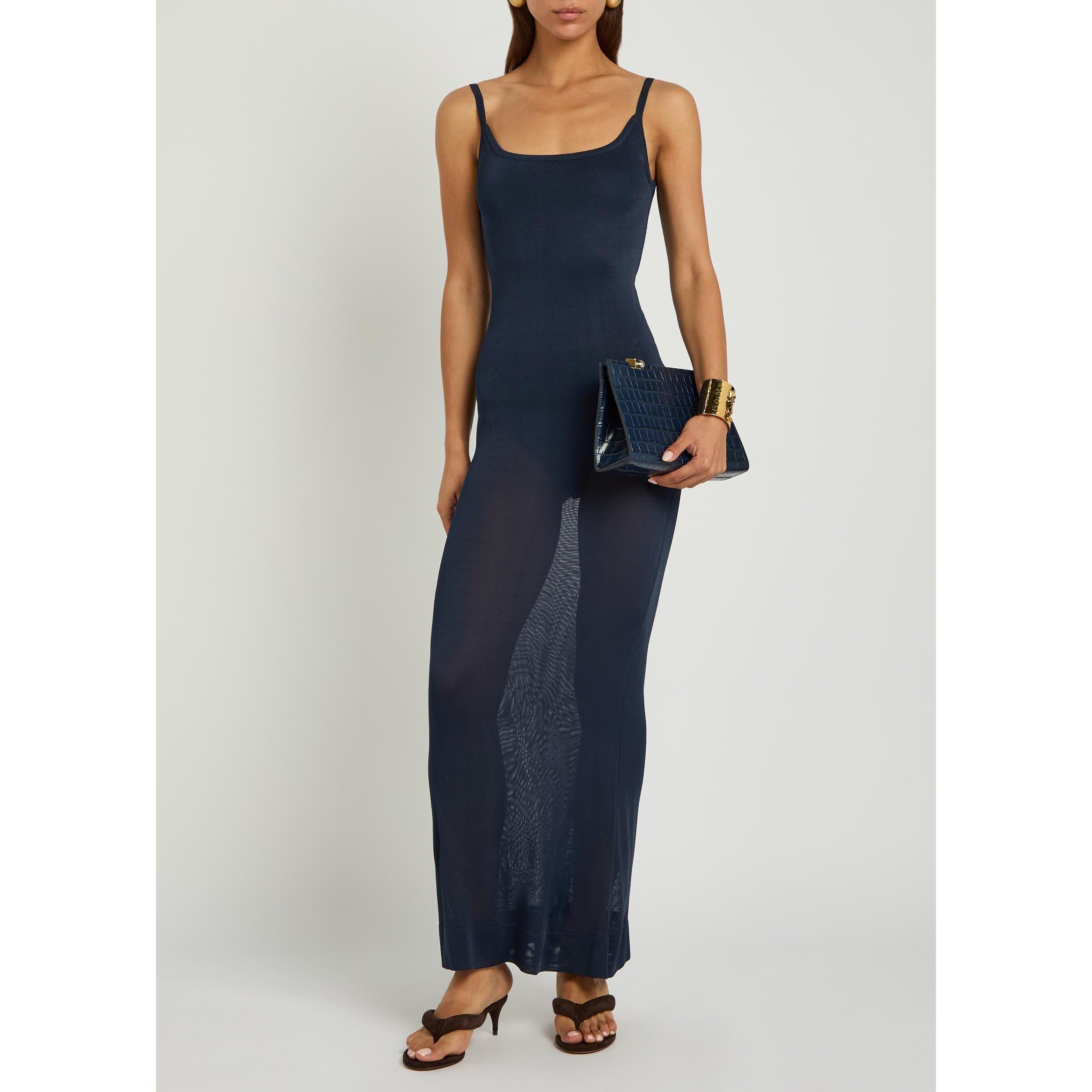NAVY - Jacquemus - LA ROBE NODO MIDI - 5