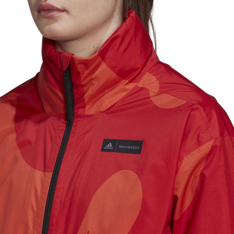 Orange - adidas - Marimekko Traveer Rain.Rdy Jacket Womens Anorak - 8