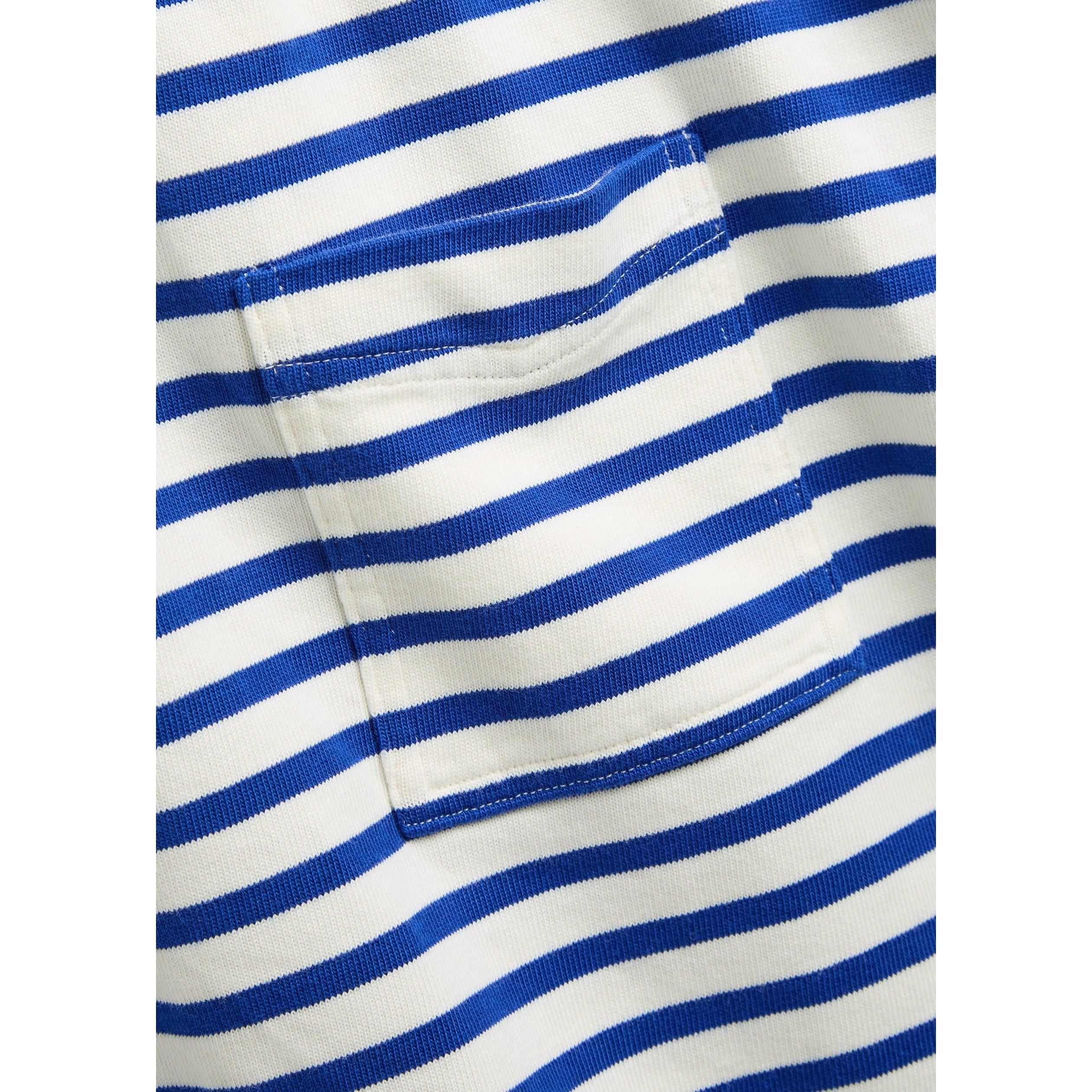 BLUE AND OTHER - Polo Ralph Lauren - Women's Striped Cotton V-Neck Relaxed-Fit Jumper Dress - 4