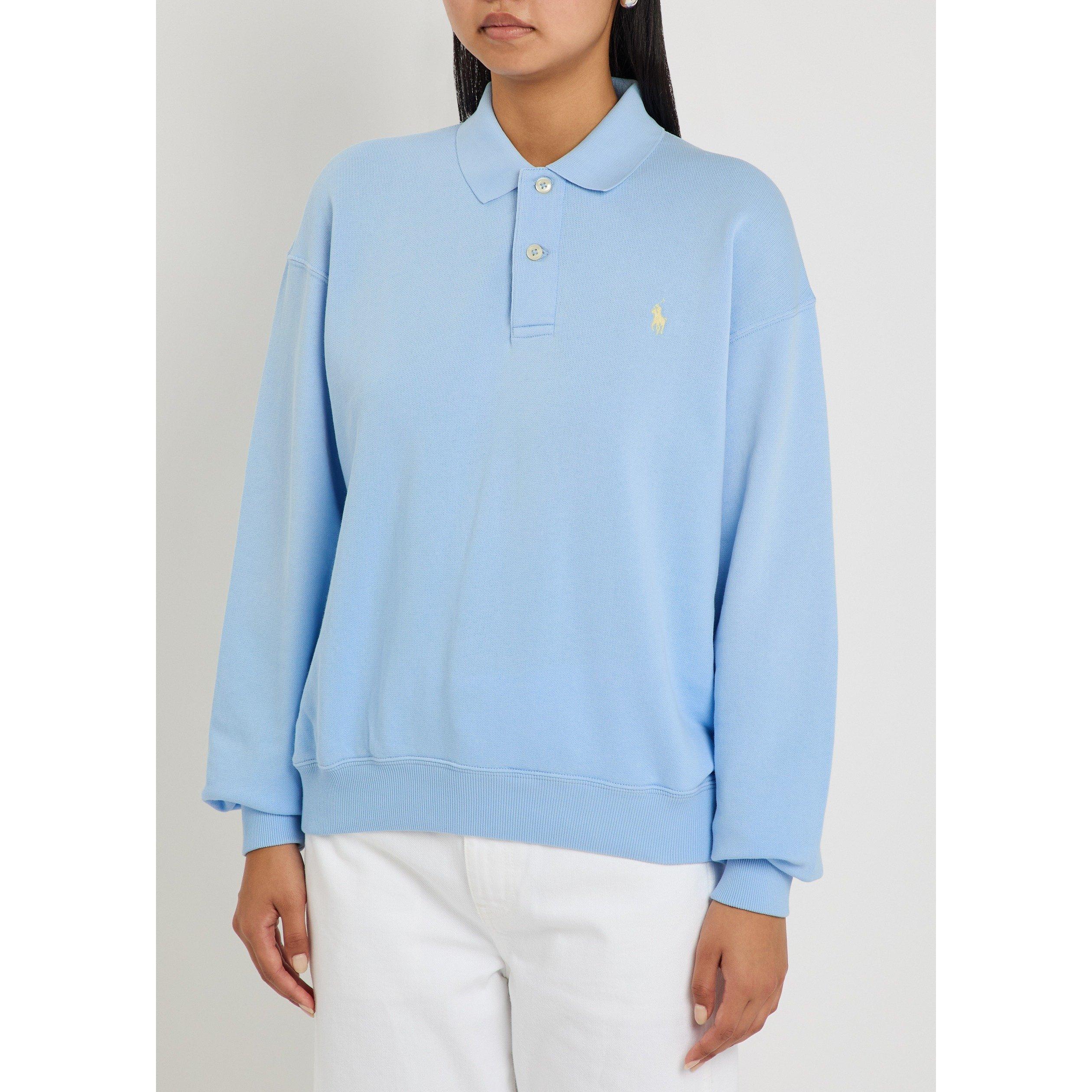 LIGHT BLUE - Polo Ralph Lauren - Women's SWS Knit Cotton Sweatshirt - 2