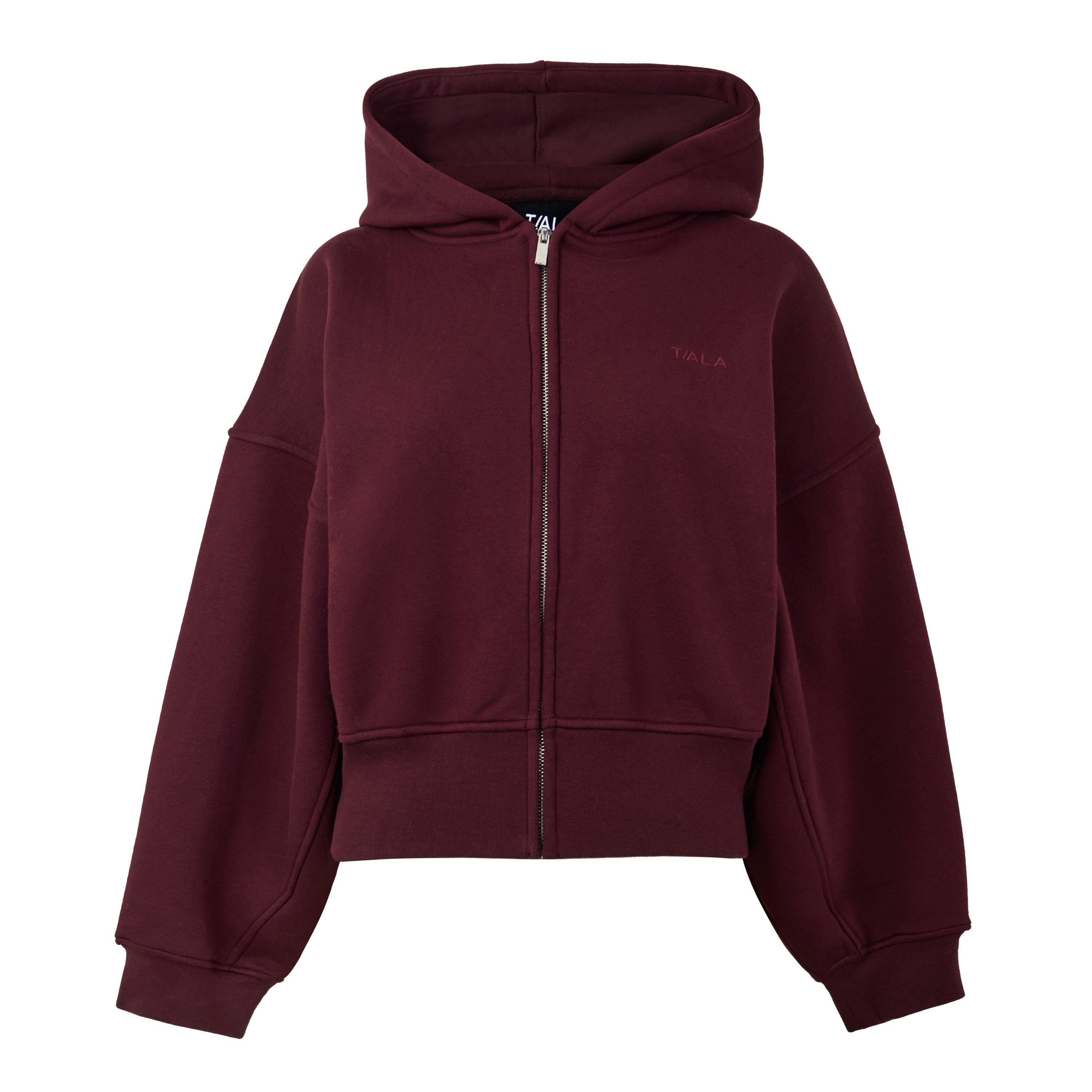 BURGUNDY - Tala - K COCOON ZIP THROUGH HOOD - 1