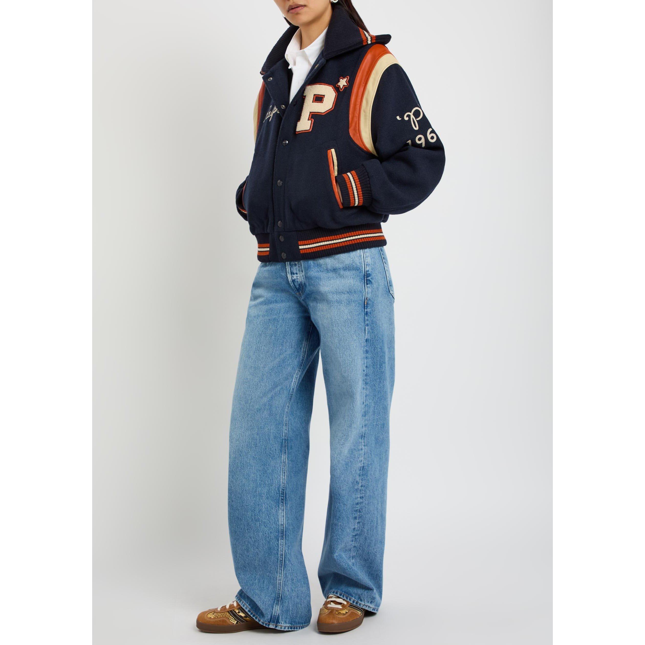 NAVY AND OTHER - Polo Ralph Lauren - LEATHER AND SKINS-BOMBER-COAT - 5