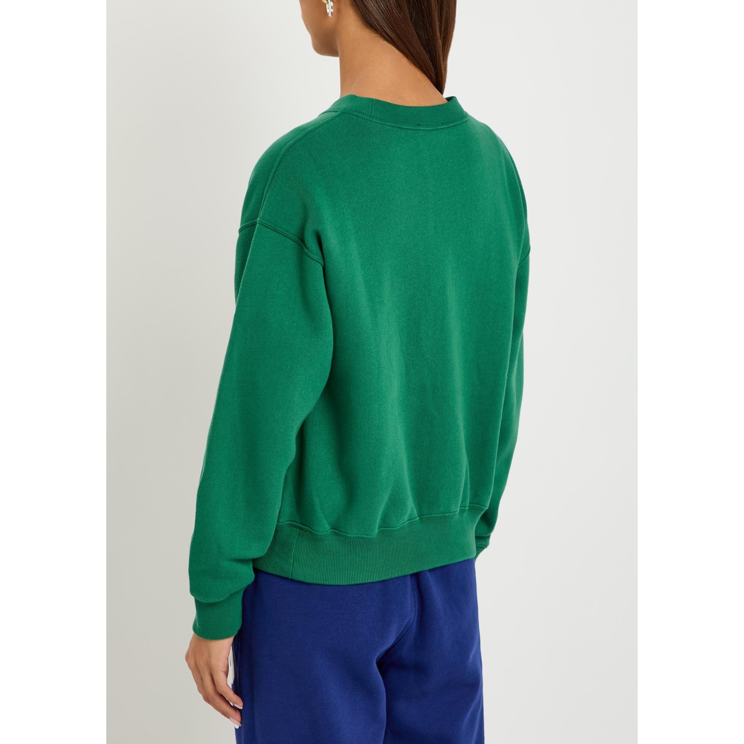 GREEN - Polo Ralph Lauren - Women's Crew-Neck Cotton Sweatshirt - 3