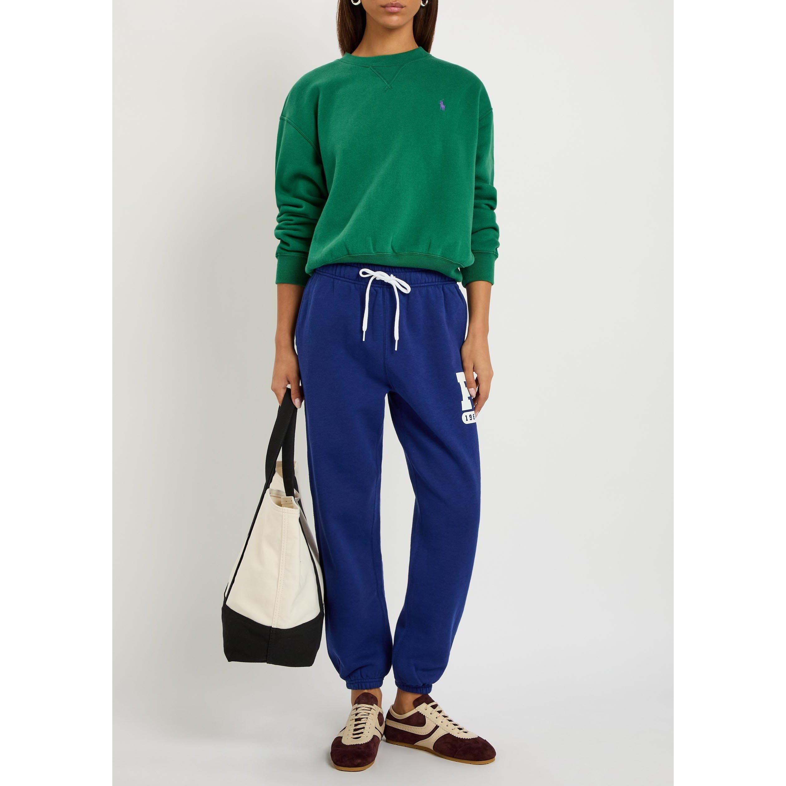 GREEN - Polo Ralph Lauren - Women's Crew-Neck Cotton Sweatshirt - 5