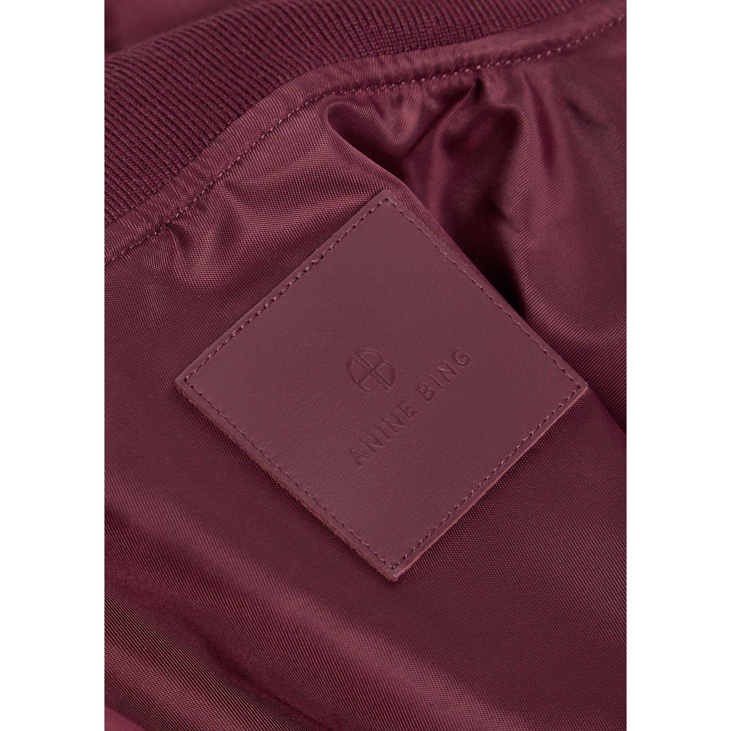 DARK RED - Anine Bing - Women's Leon Quilted Bomber Jacket - 4