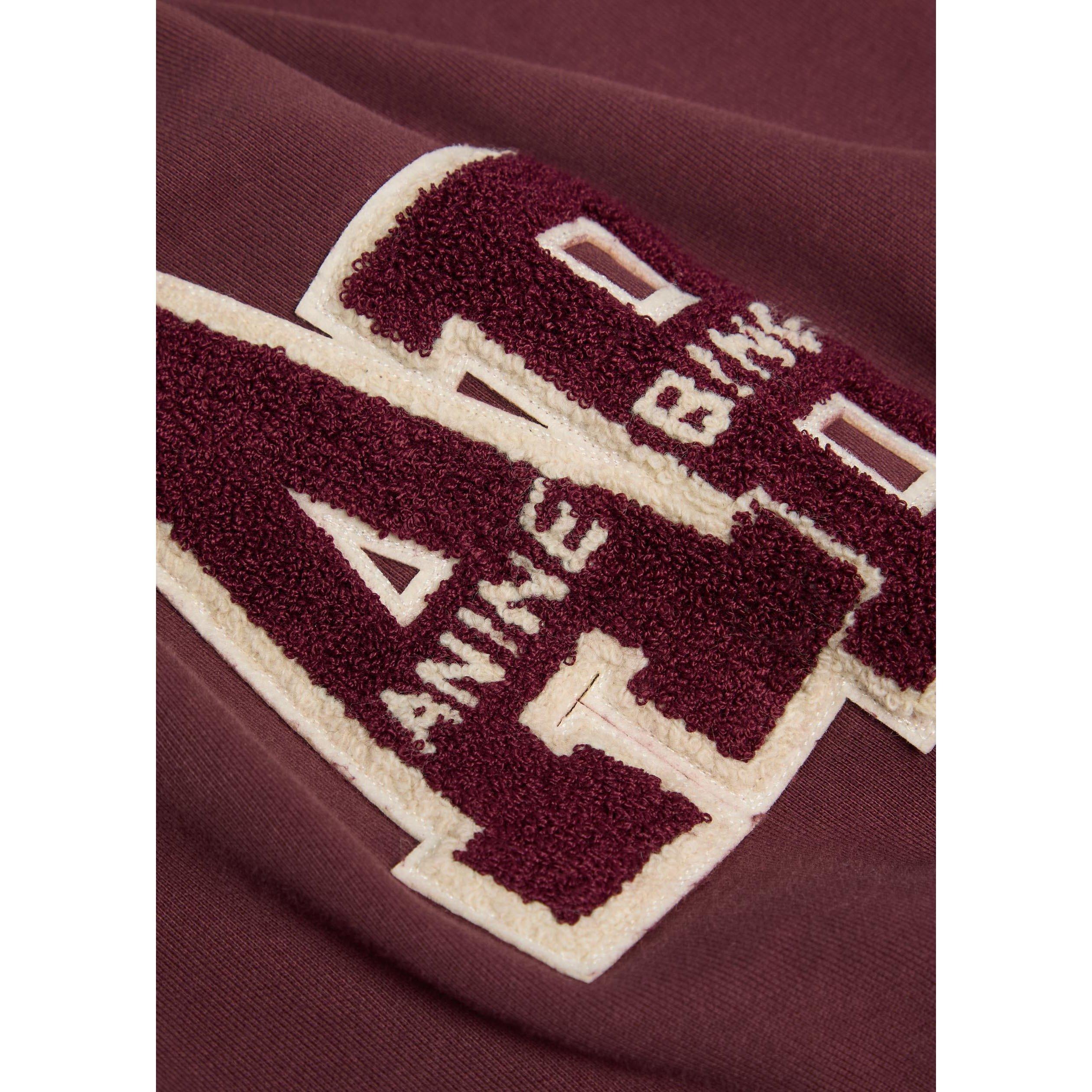 DARK RED - Anine Bing - SS MILES LETTERMAN SWEATSHIRT - 4