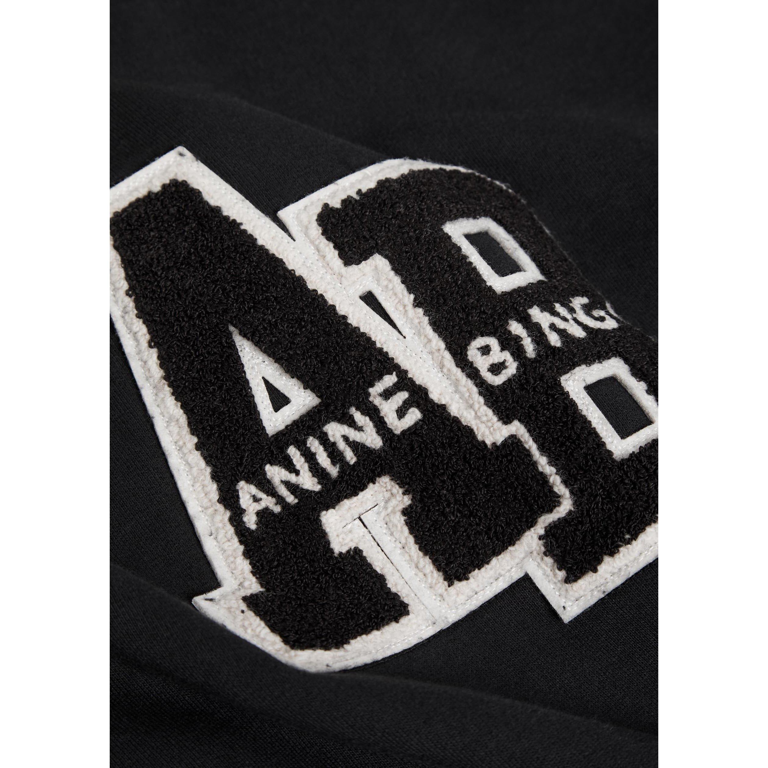 BLACK - Anine Bing - SS MILES OVERSIZED SWEATSHIRT - 4