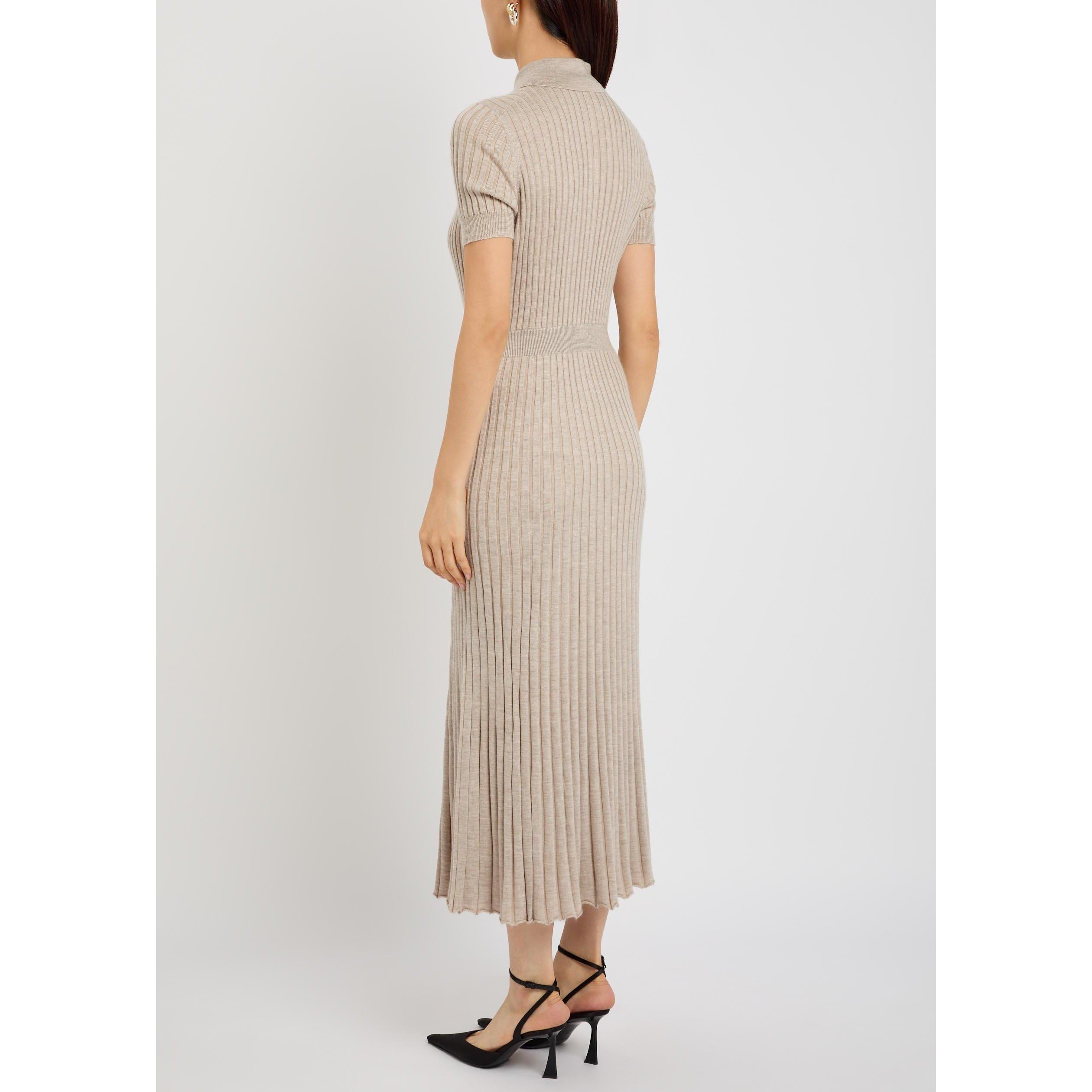BEIGE - Gabriela Hearst - Women's Amor Cashmere Jumper Dress - 3