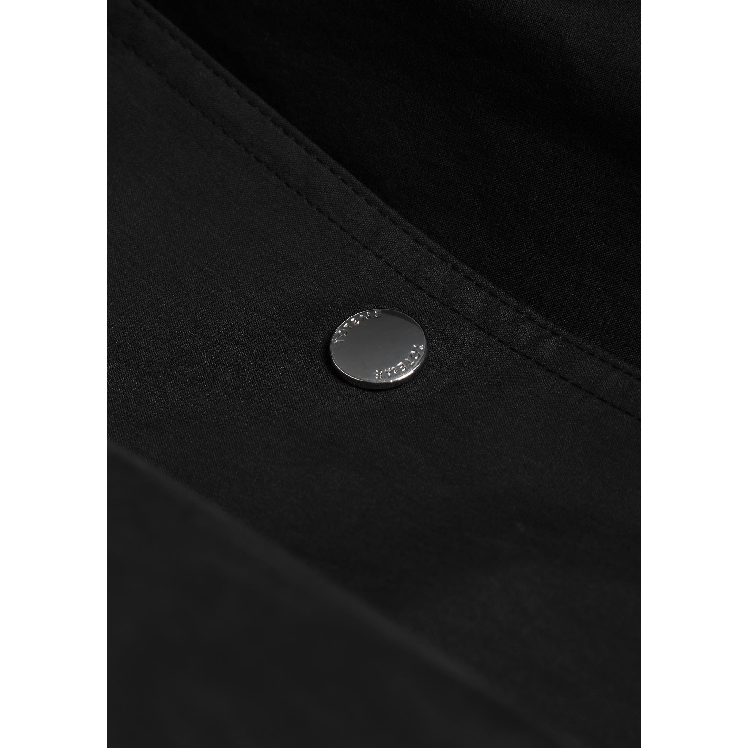BLACK - Toteme - Women's Parachute Cotton Oversized-Fit Windbreaker - 4