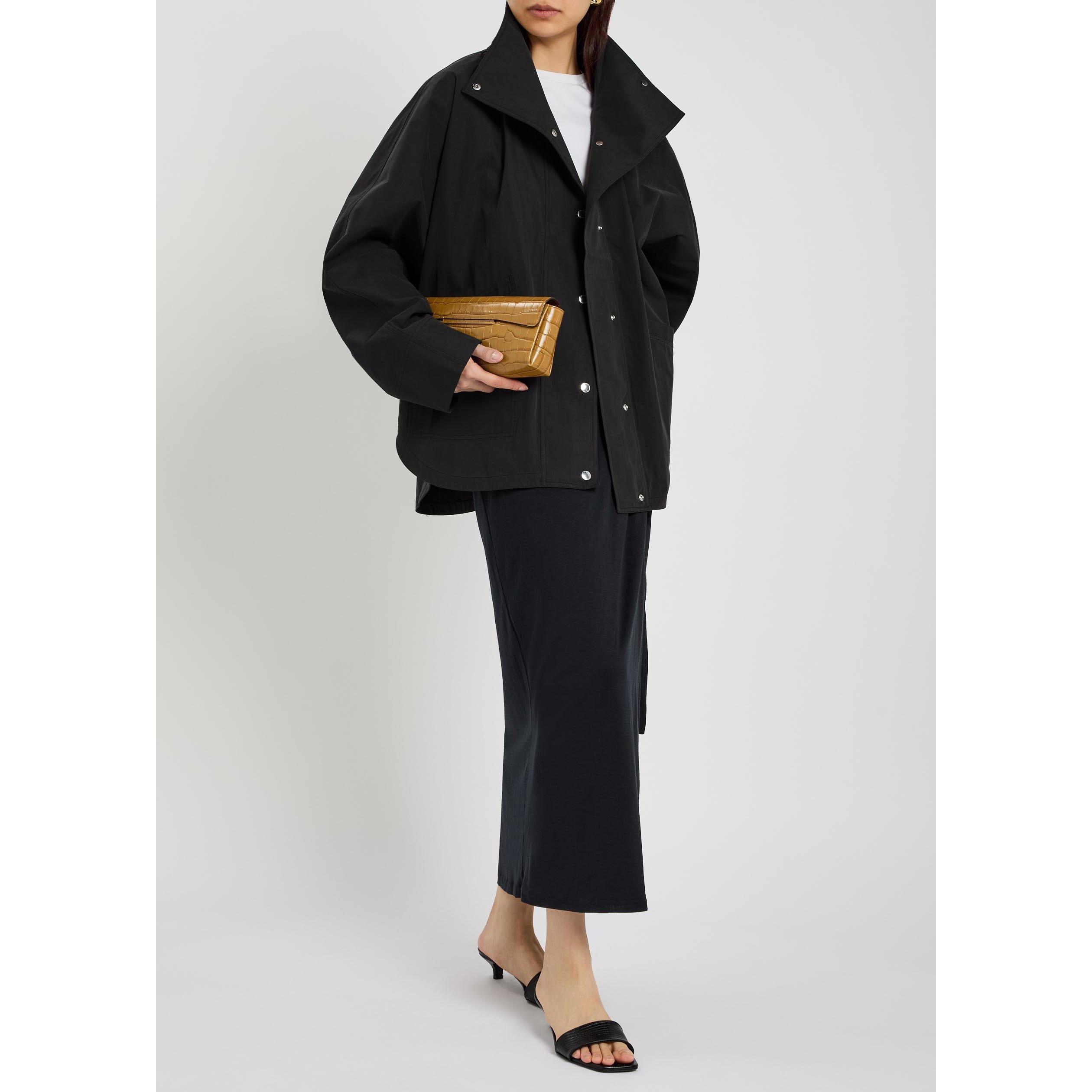 BLACK - Toteme - Women's Parachute Cotton Oversized-Fit Windbreaker - 5