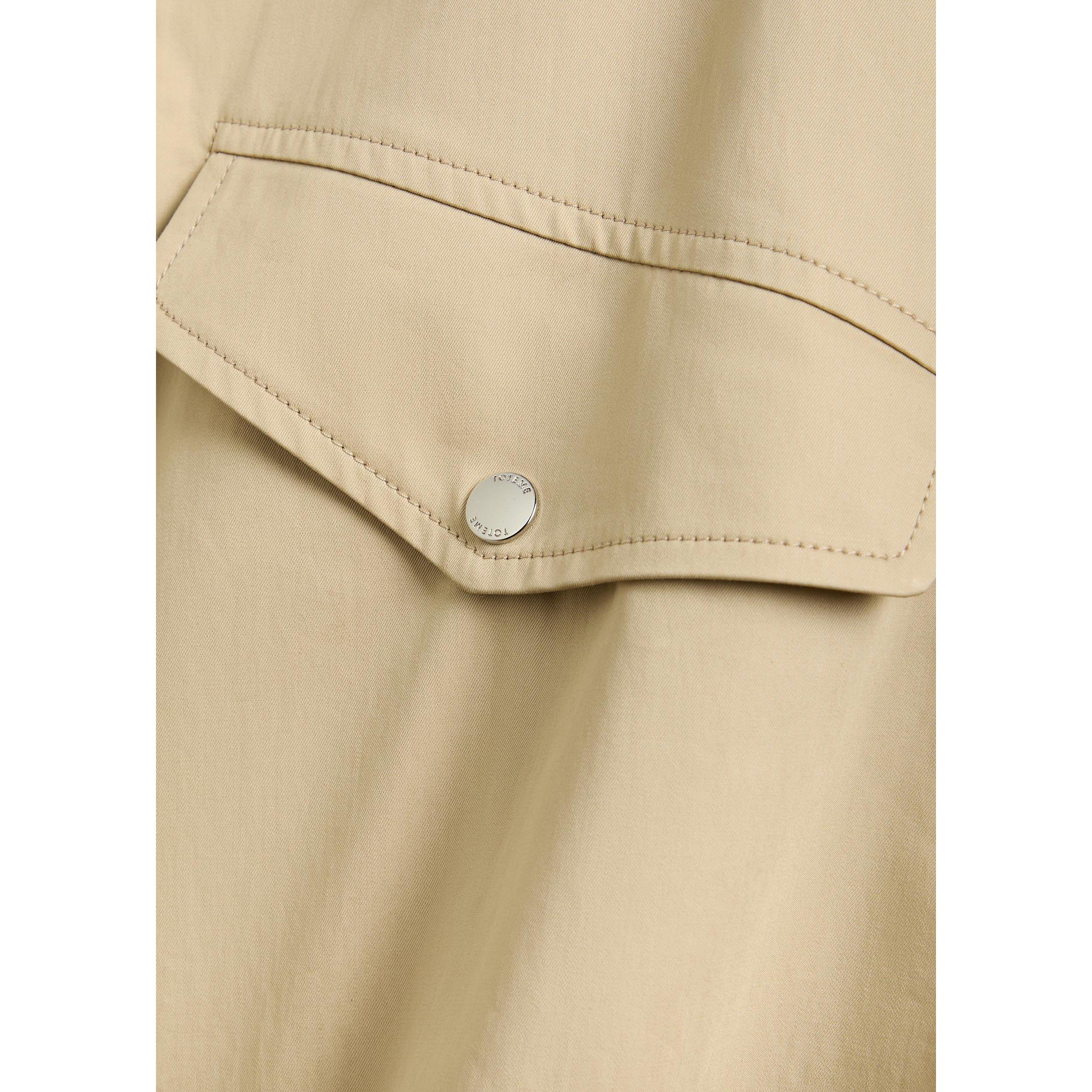 BEIGE - Toteme - Women's Cotton Oversized-Fit Trench Coat - 4