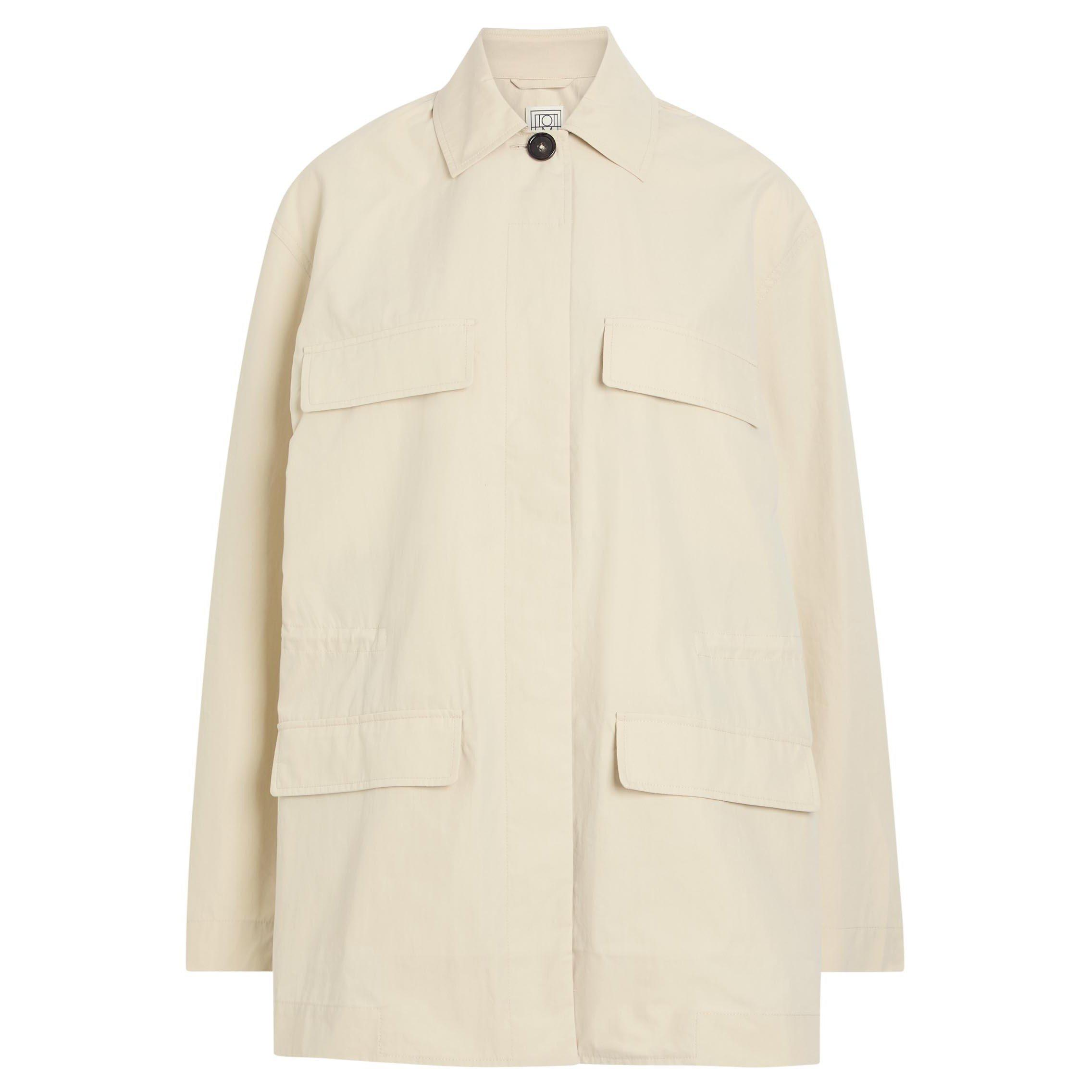 OFF WHITE - Toteme - COLLARED DRAWSTRING JACKET - 1