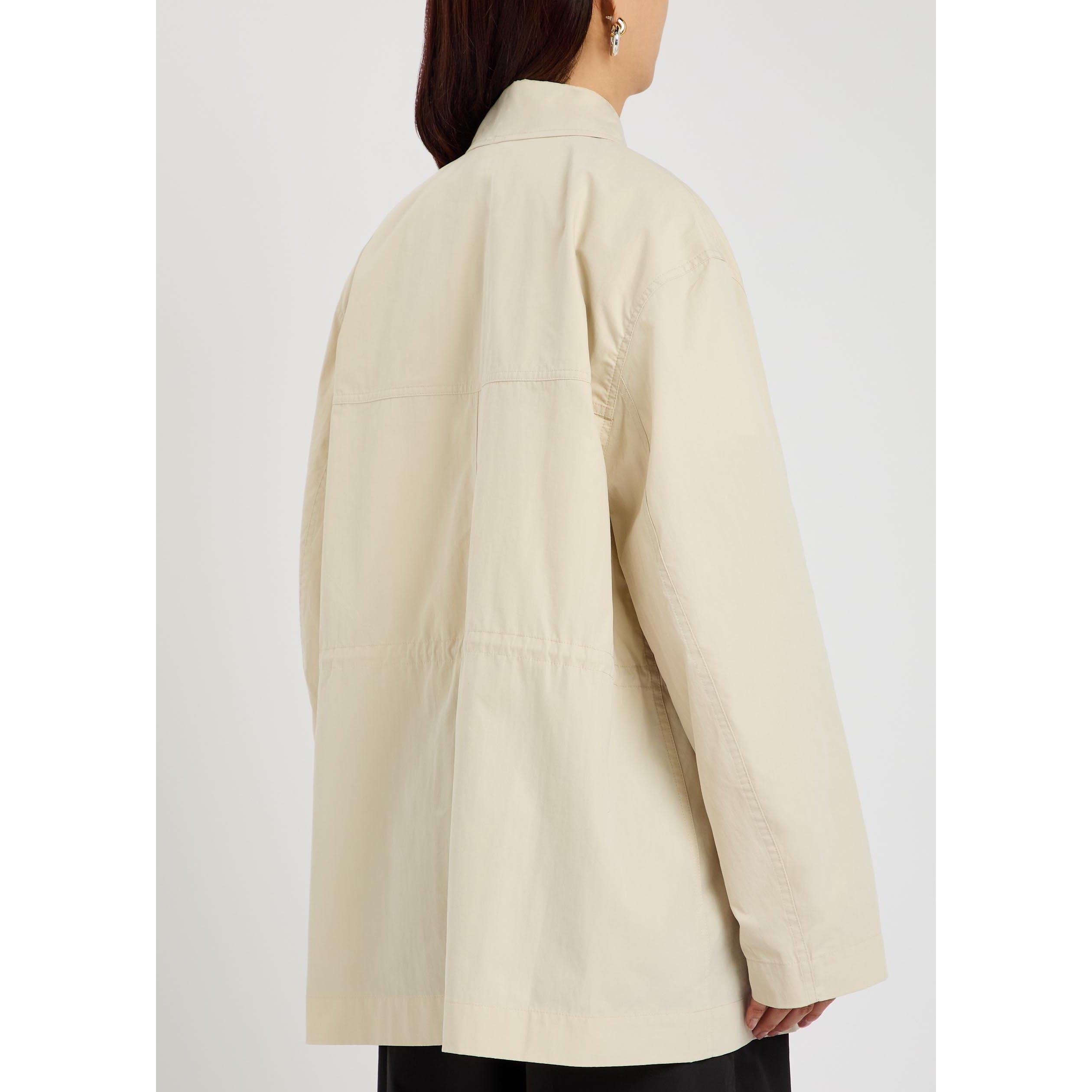 OFF WHITE - Toteme - COLLARED DRAWSTRING JACKET - 3
