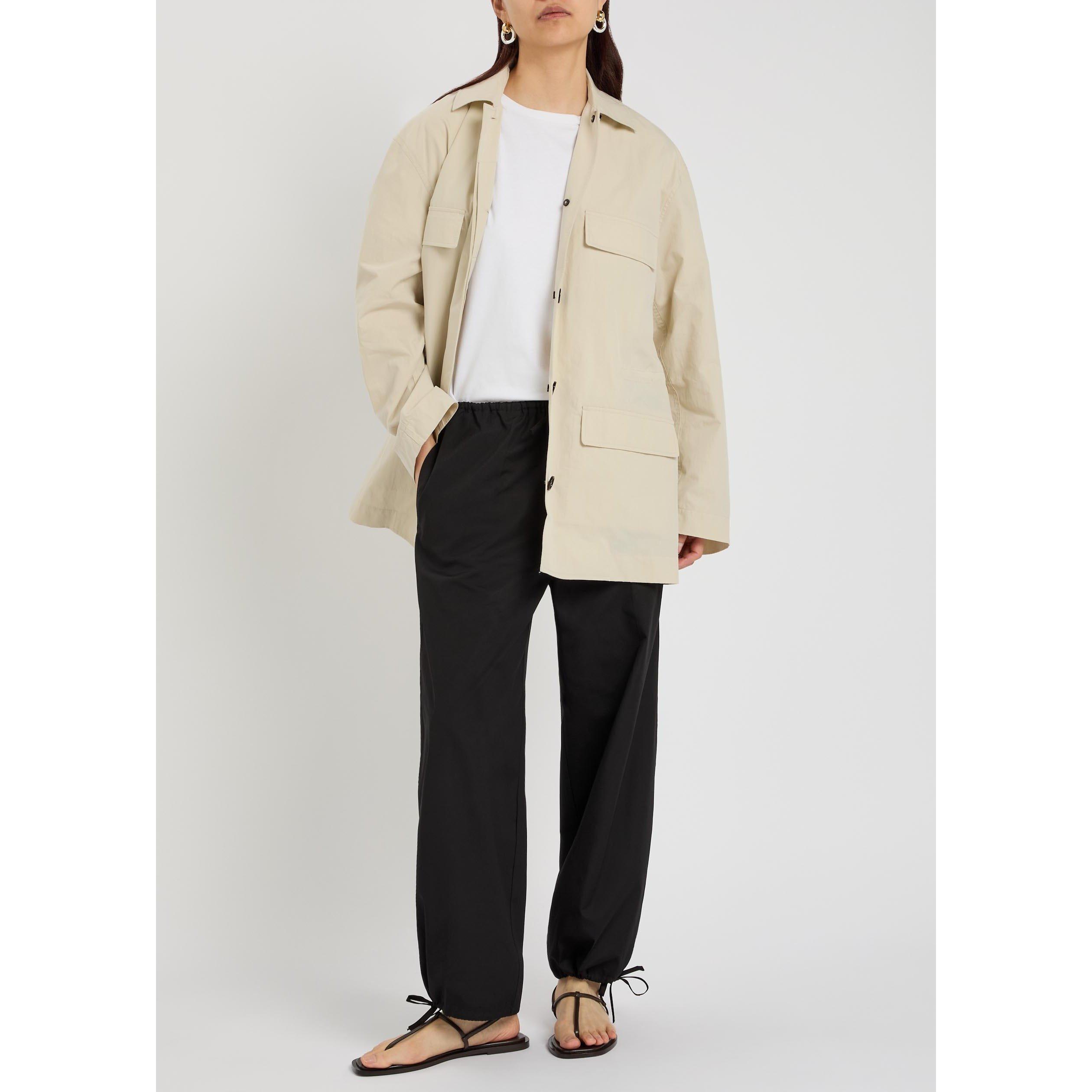 OFF WHITE - Toteme - COLLARED DRAWSTRING JACKET - 5