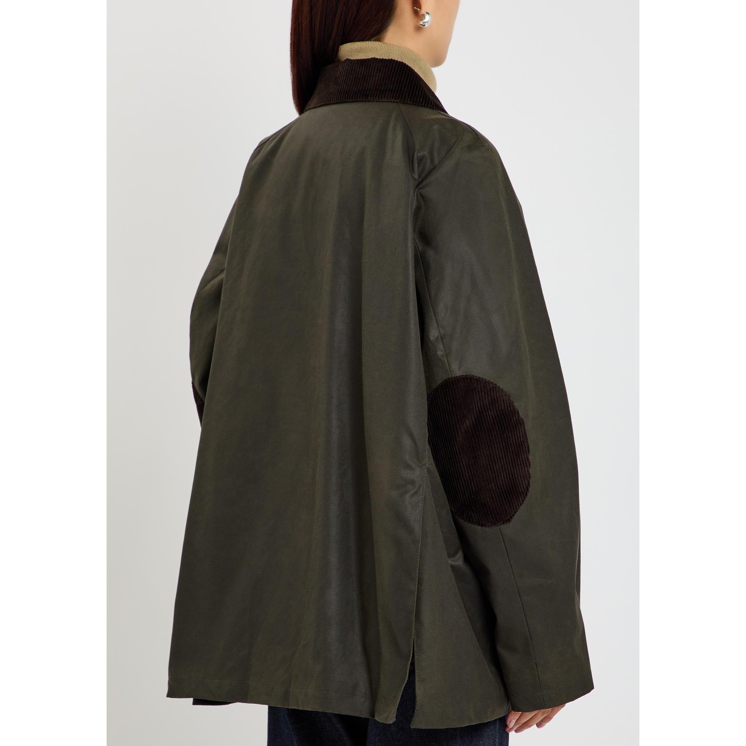 DARK GREEN - Toteme - Women's Country Cotton Wax Jacket - 3