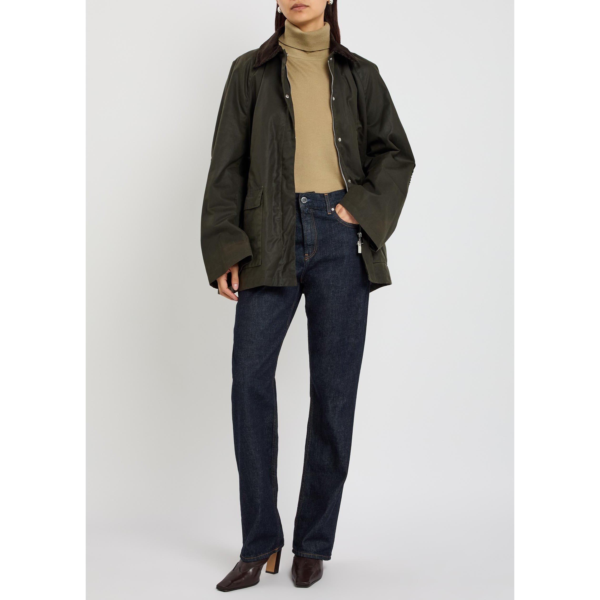 DARK GREEN - Toteme - Women's Country Cotton Wax Jacket - 5