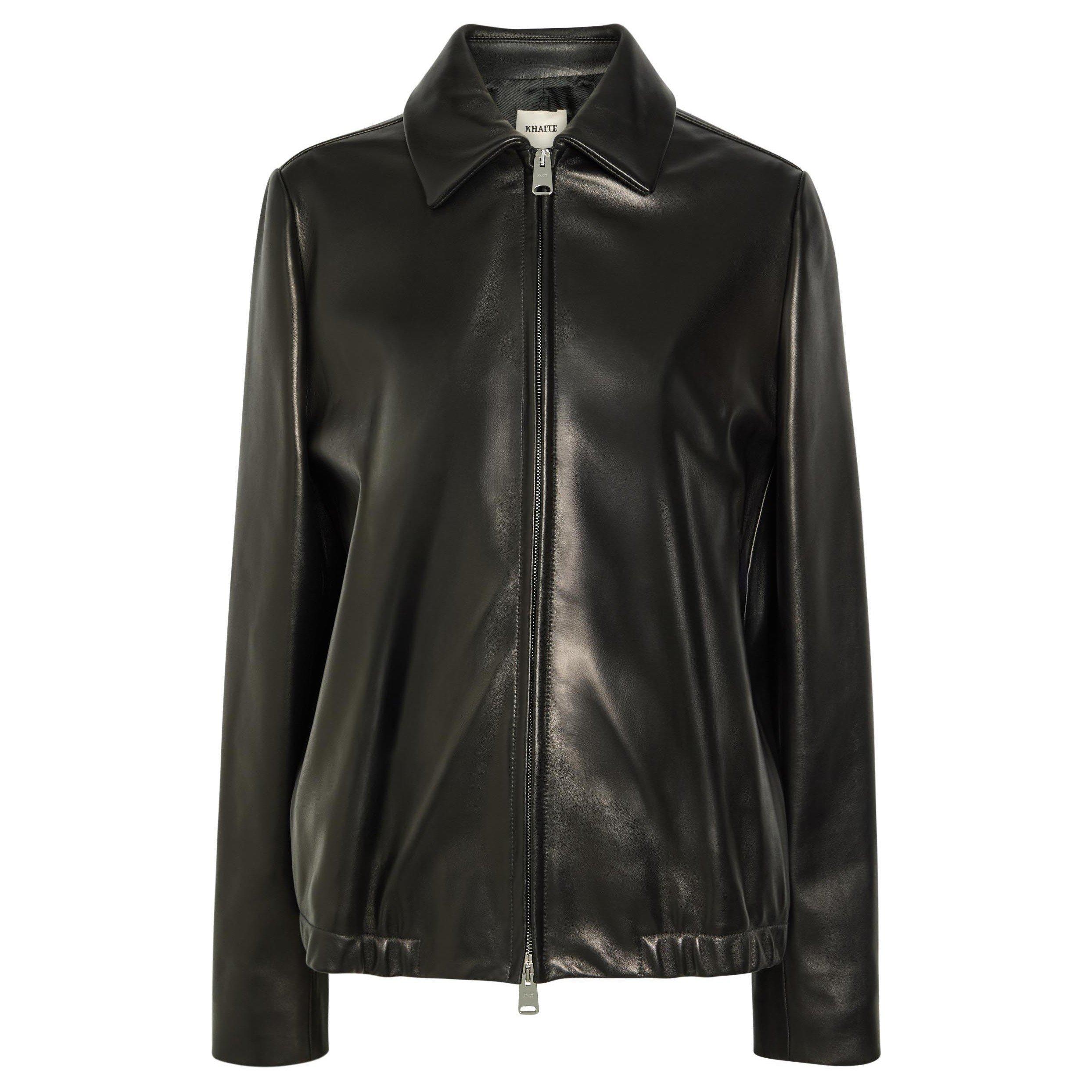 BLACK - Khaite - Women's Jackson Leather Jacket - 1