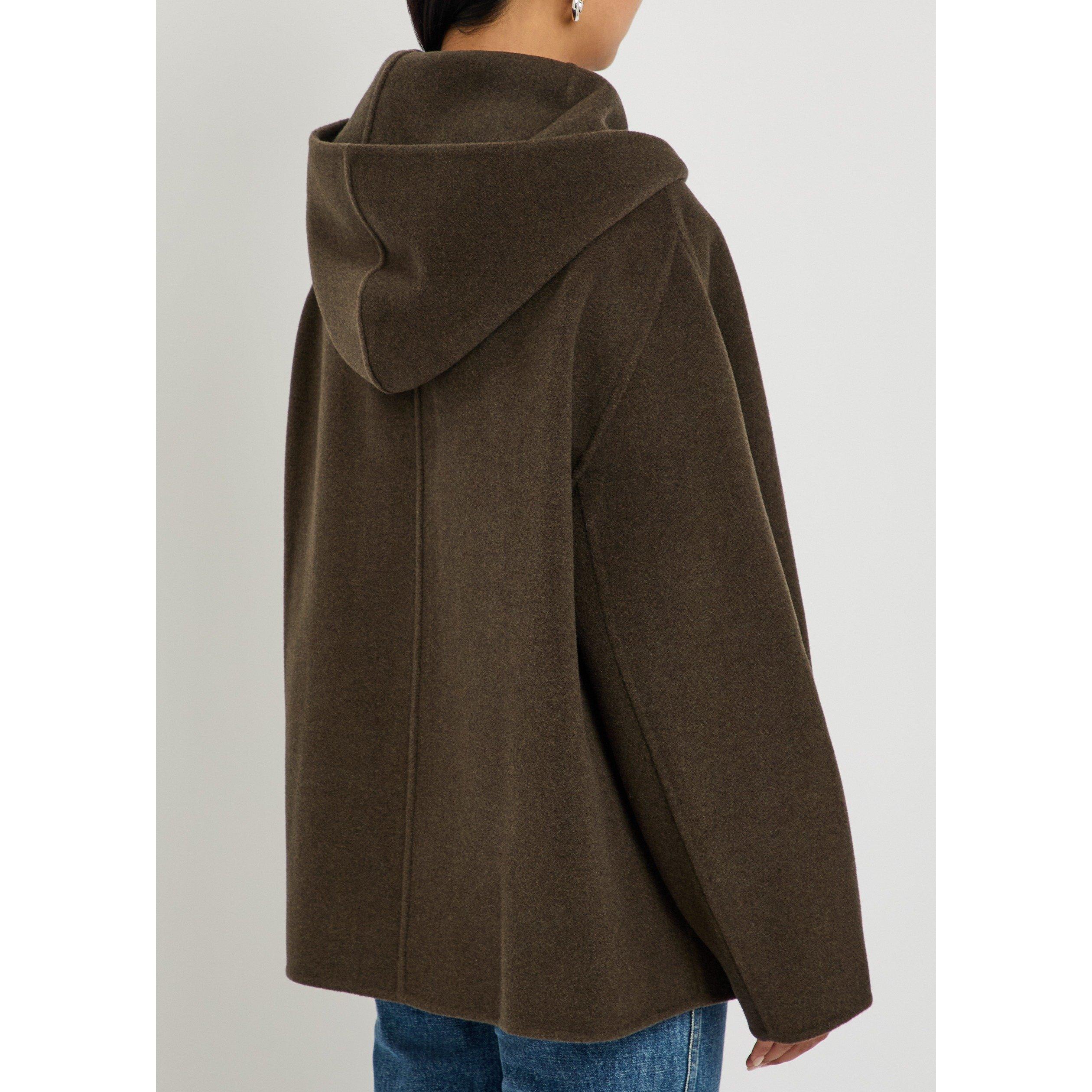 KHAKI - Khaite - Women's Dolem Wool Zip Hoodie - 3