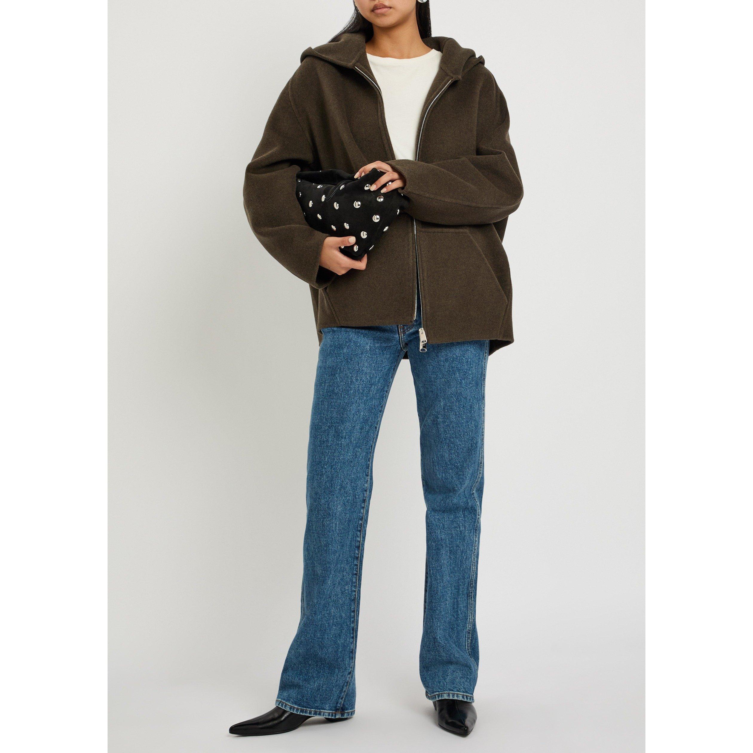 KHAKI - Khaite - Women's Dolem Wool Zip Hoodie - 5
