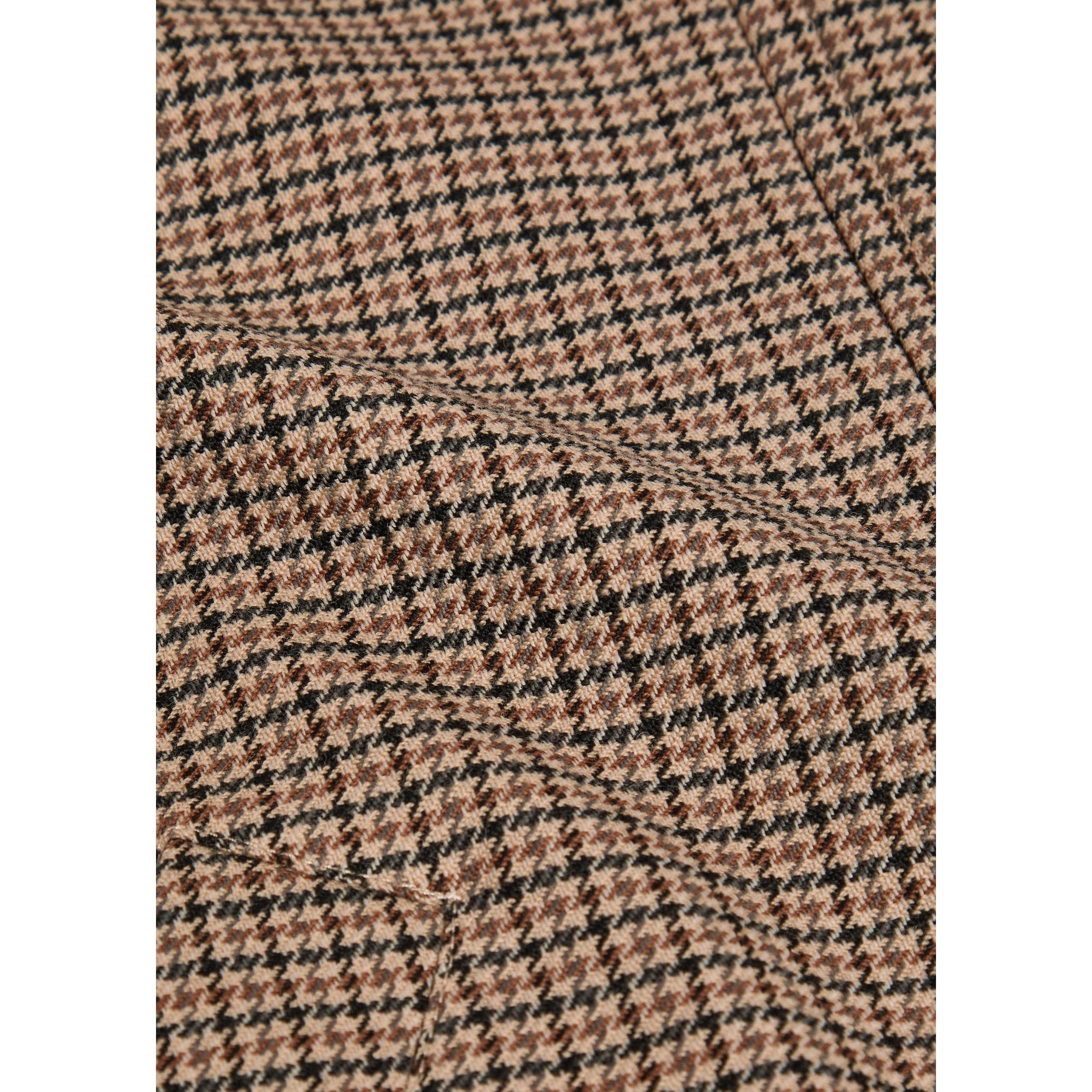 BROWN AND OTHER - Weekend Max Mara - Women's Wool Check Barn Jacket - 4