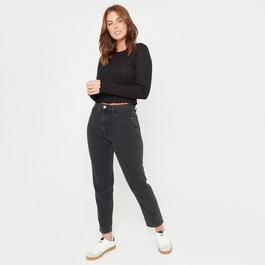 Be You Rib Long Sleeve Top Womens