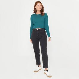 Be You Rib Long Sleeve Top Womens