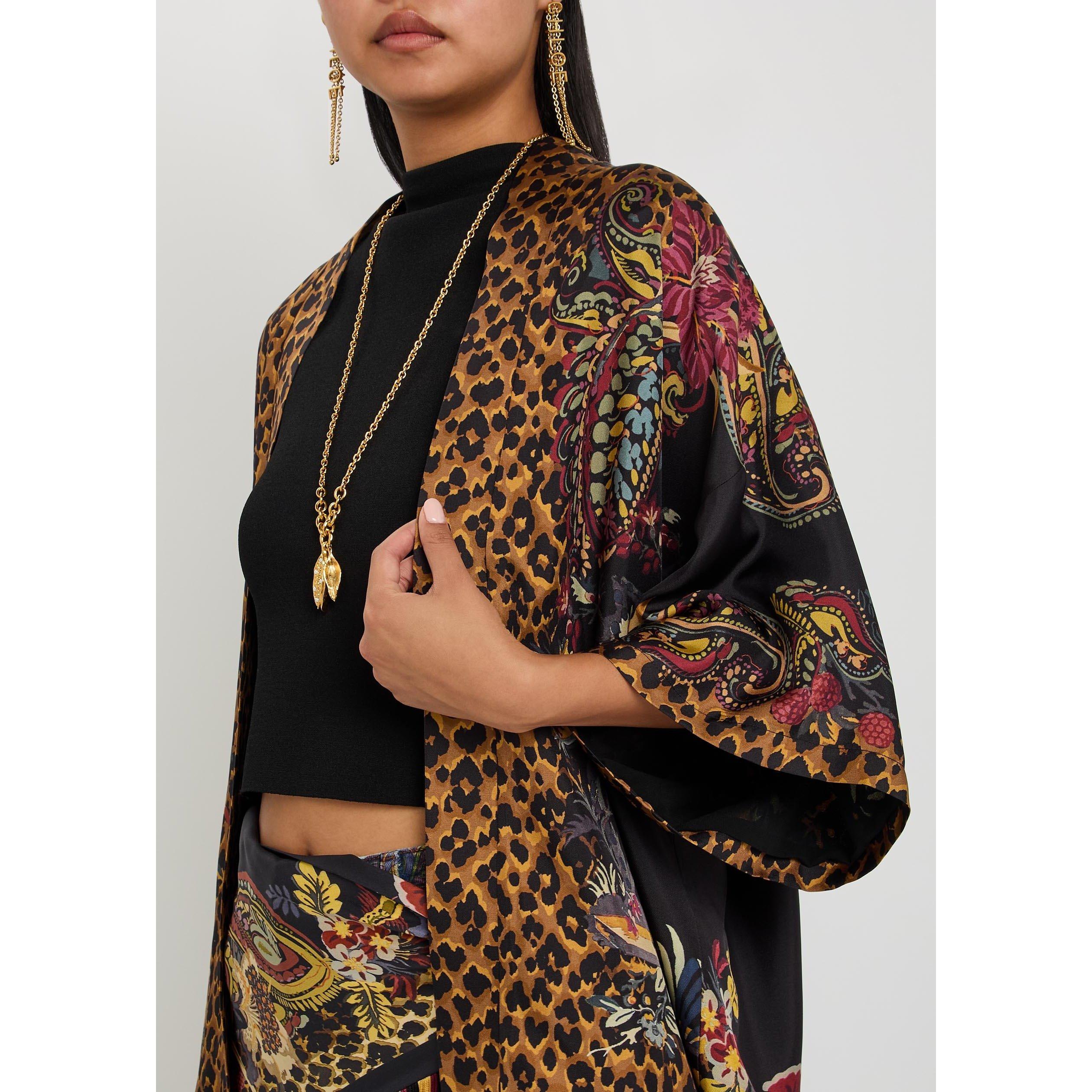 MULTICOLOURED - Etro - Women's Kesa Silk Softshell Jacket - 4